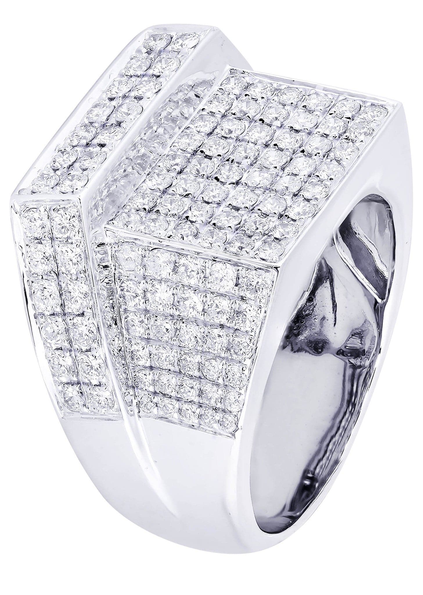 White Gold Mens Diamond Ring| 2.28 Carats| 14.32 Grams - Image 2