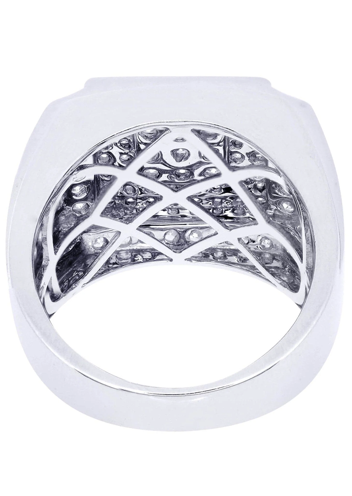 White Gold Mens Diamond Ring| 2.28 Carats| 14 Grams - Image 3