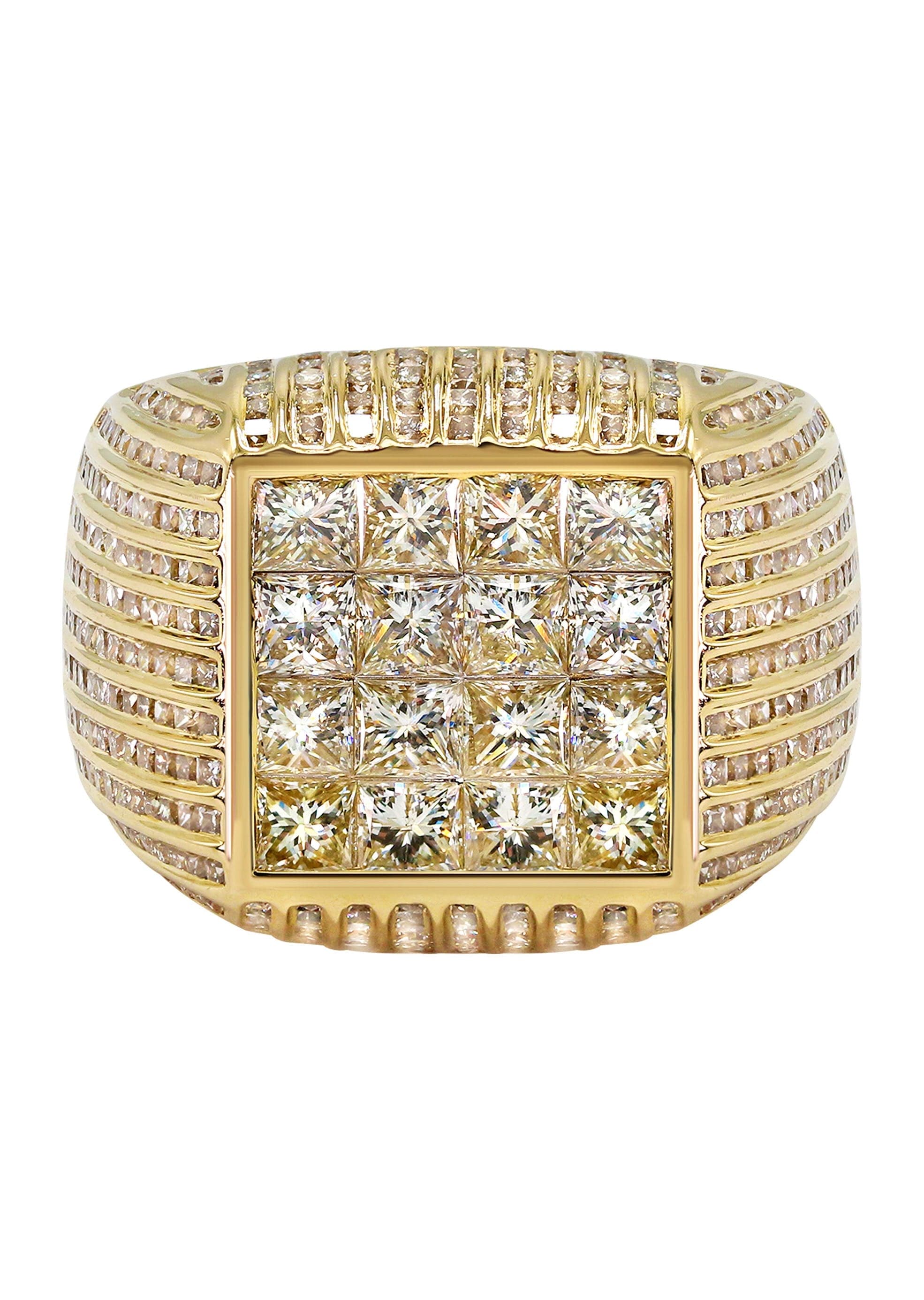 Mens Diamond Ring | 6.91 Carats | 14.42 Grams