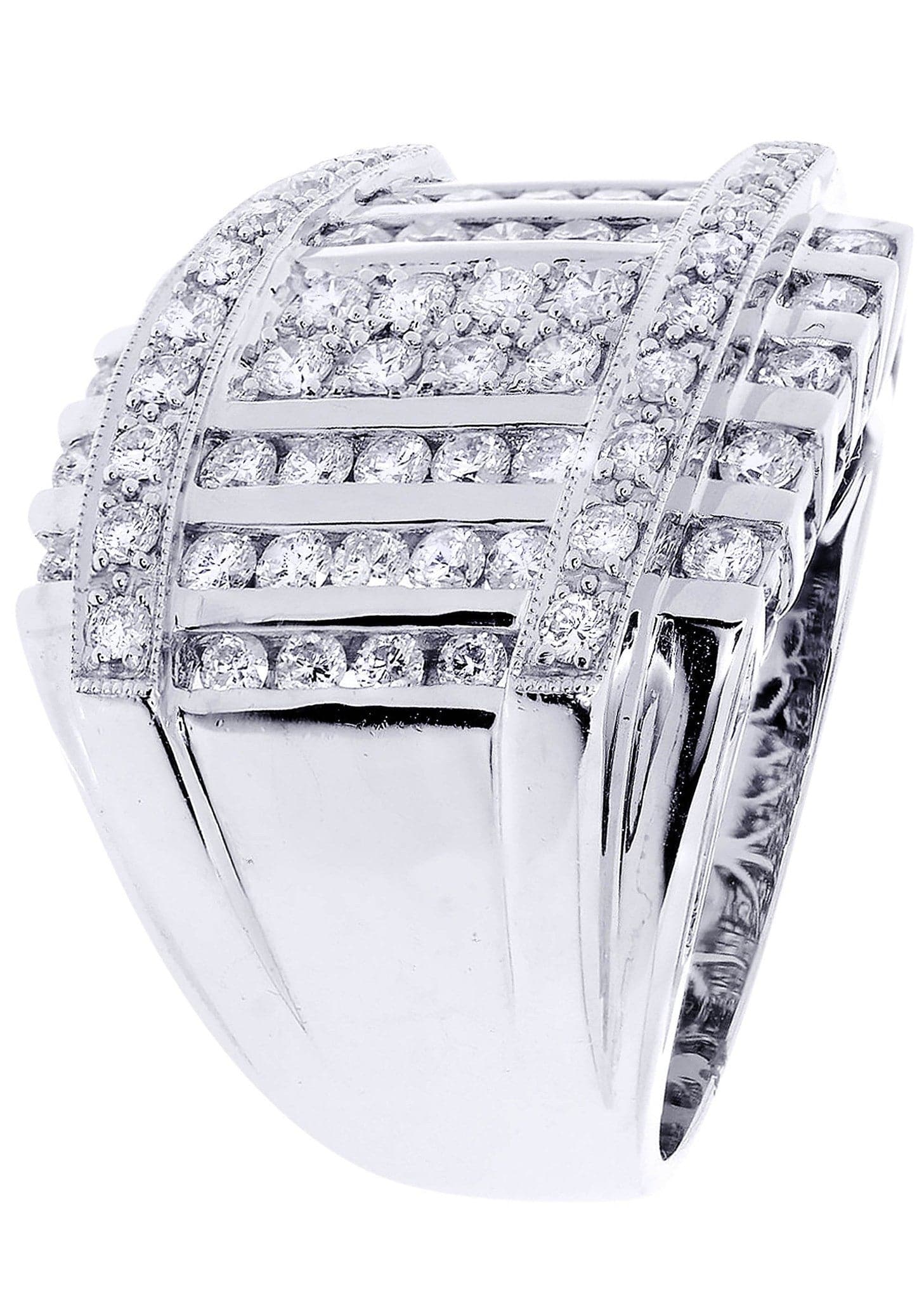 White Gold Mens Diamond Ring| 2.36 Carats| 18.86 Grams - Image 2