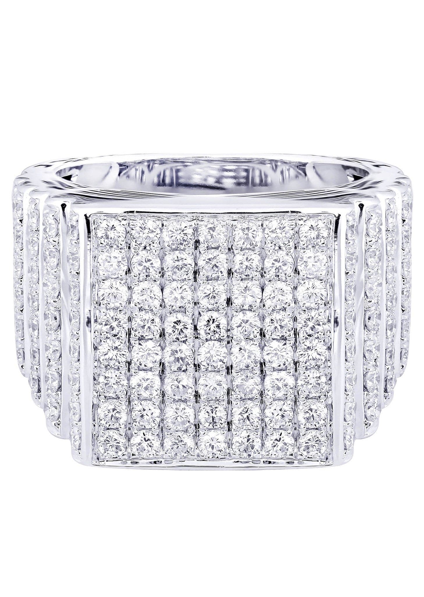 White Gold Mens Diamond Ring| 2.52 Carats| 15.89 Grams