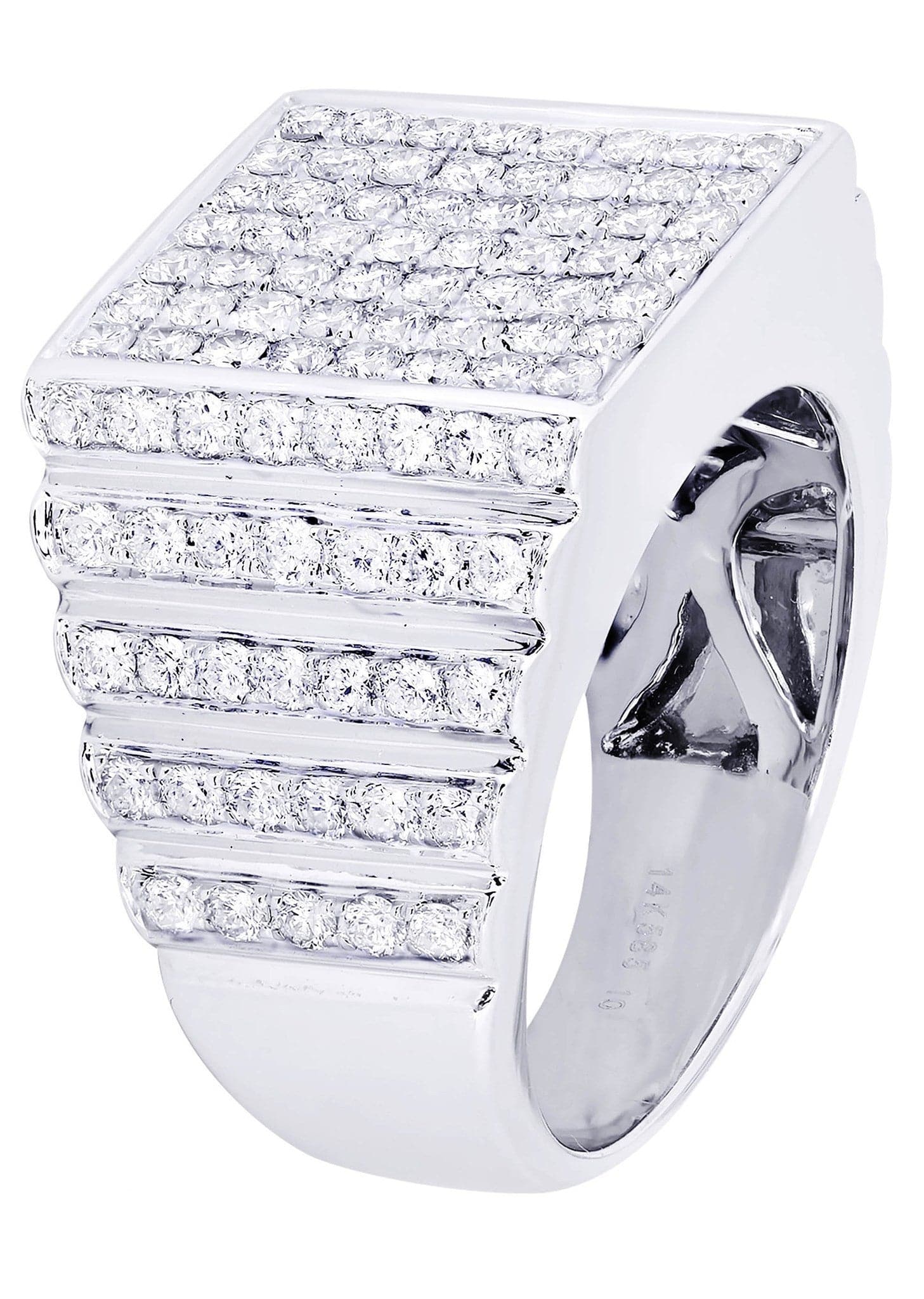 White Gold Mens Diamond Ring| 2.52 Carats| 15.89 Grams - Image 2