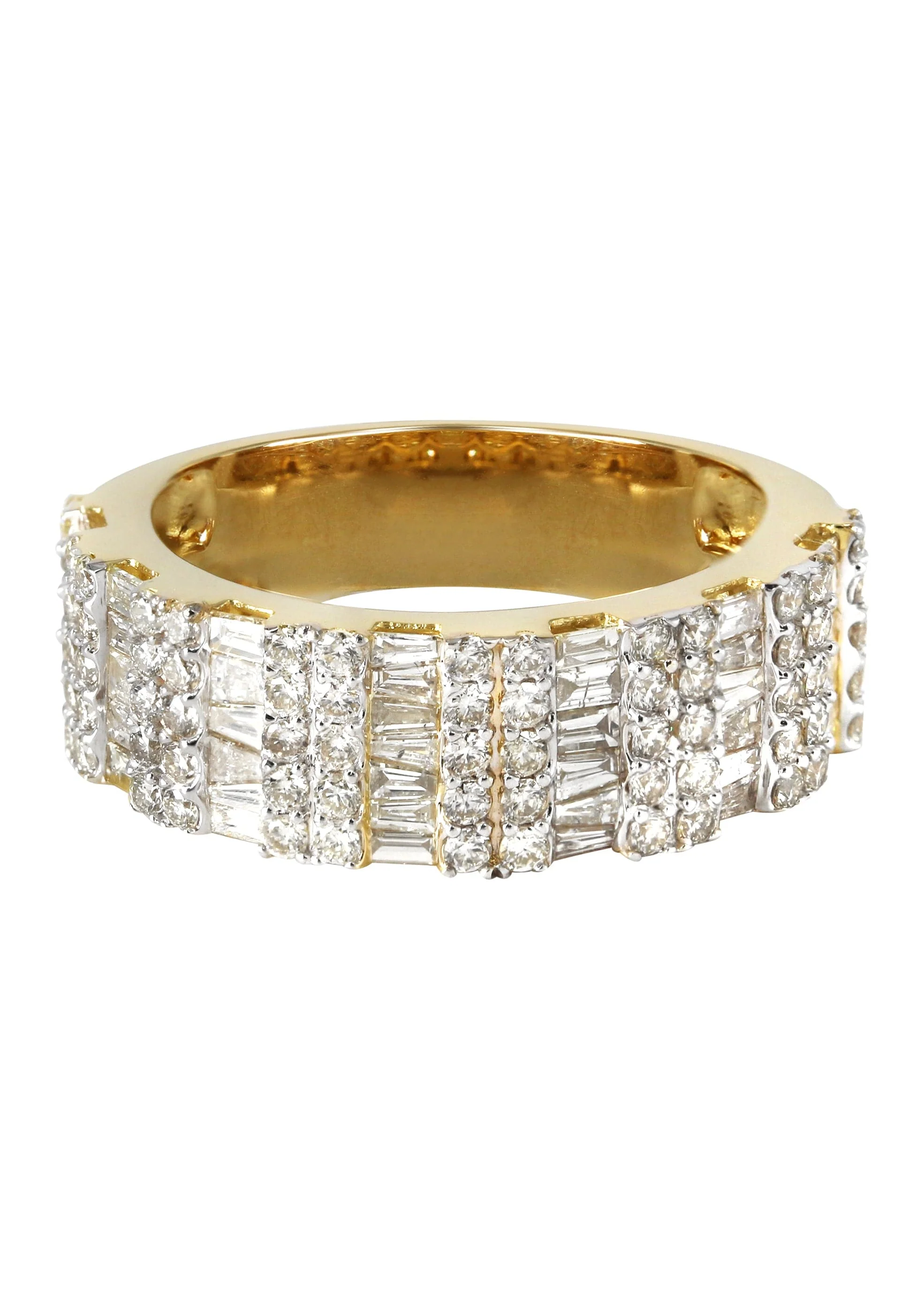 Mens Baguette Diamond Pinky Ring | 2.47 Carats | 9.1 Grams