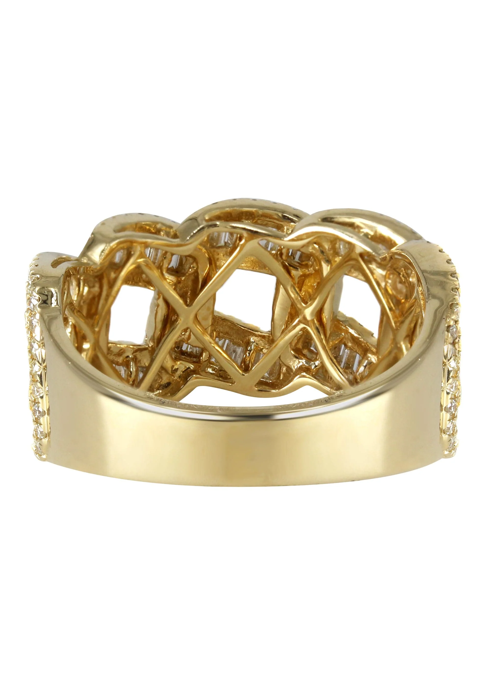Mens Miami Cuban Baguette Diamond Pinky Ring | 2.31 Carats | 7.4 Grams - Image 3