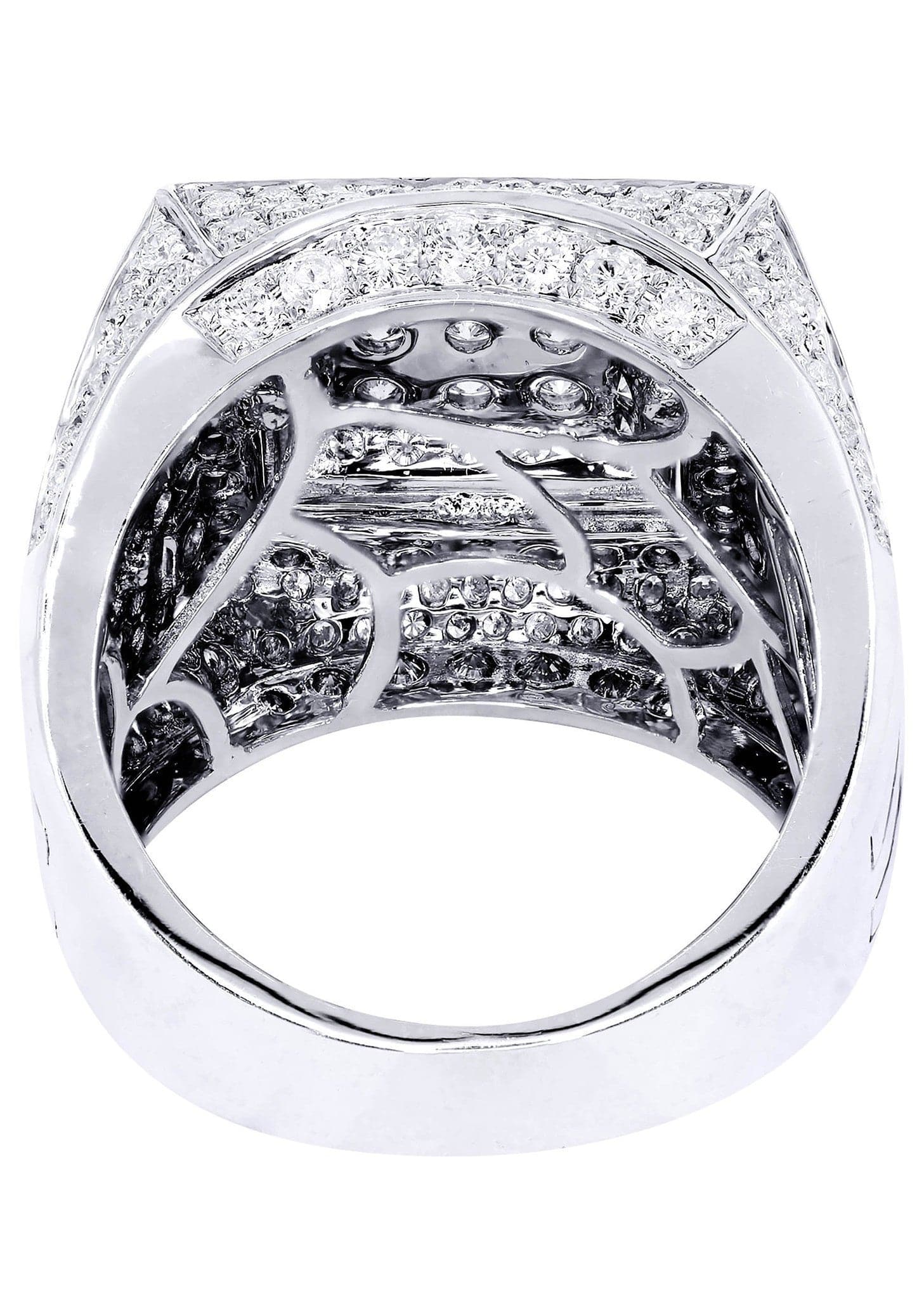 White Gold Mens Diamond Ring| 3.17 Carats| 14.5 Grams - Image 3