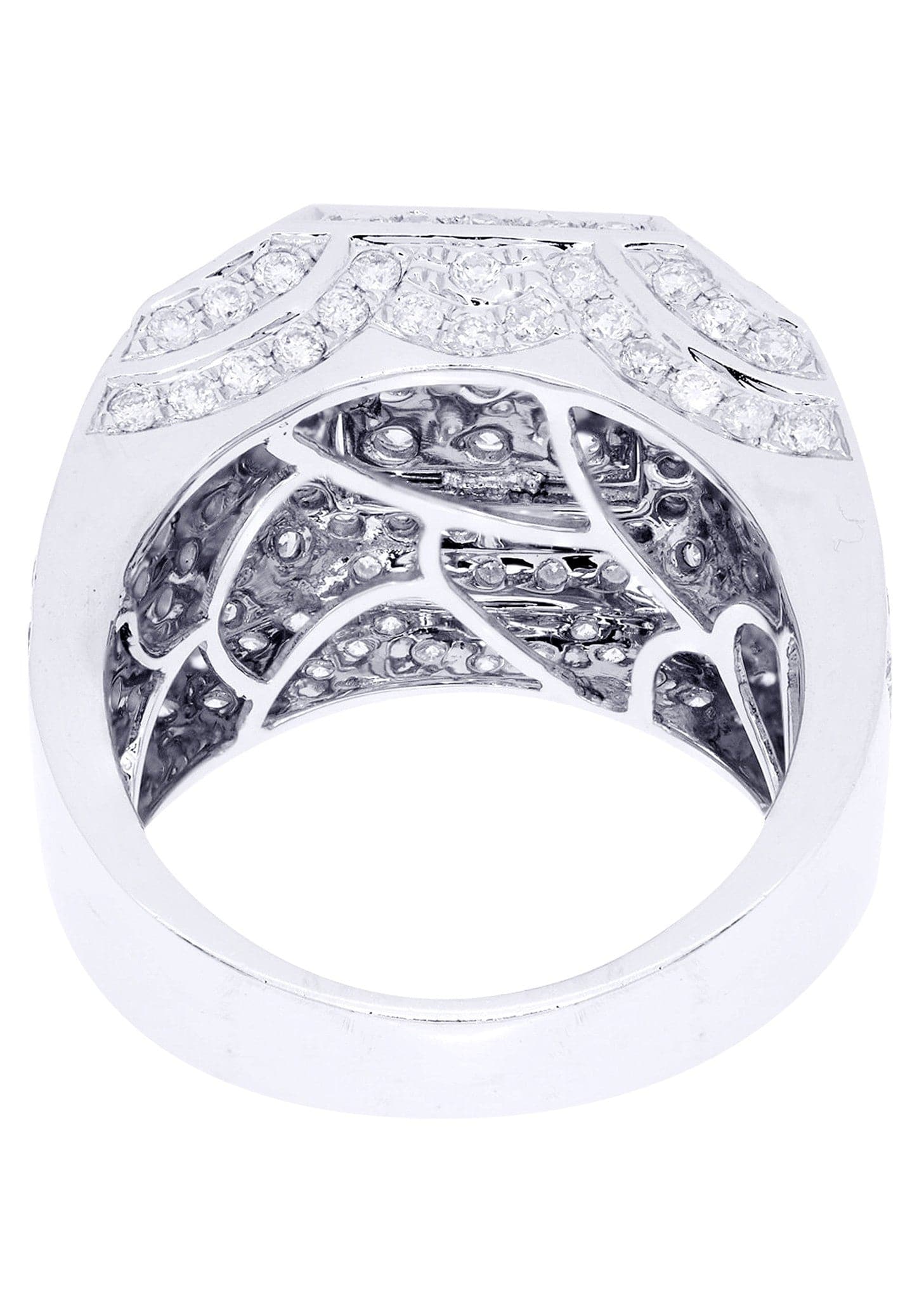 White Gold Mens Diamond Ring| 3.36 Carats| 16.25 Grams - Image 3