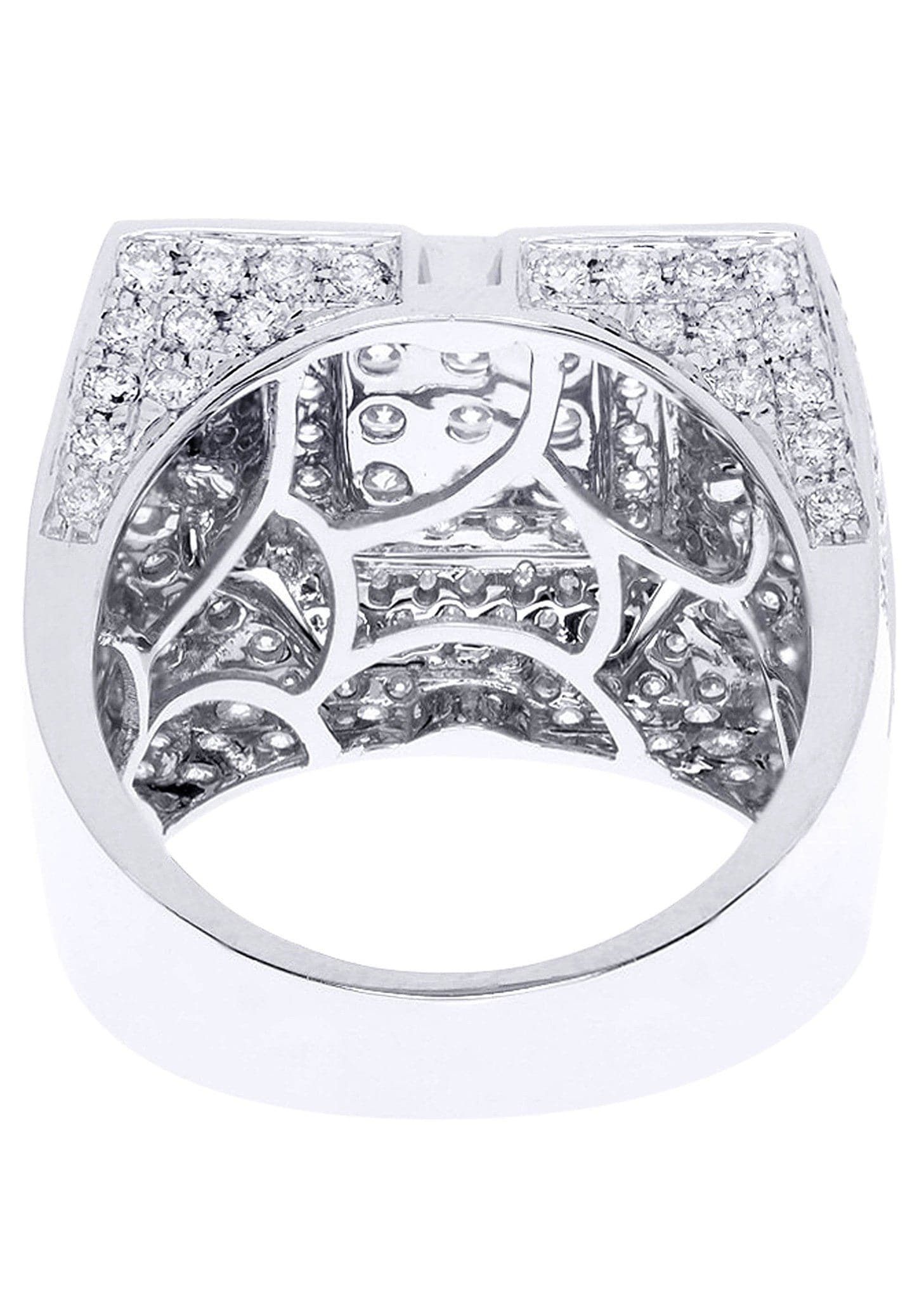 White Gold Mens Diamond Ring| 3.71 Carats| 16.37 Grams - Image 3