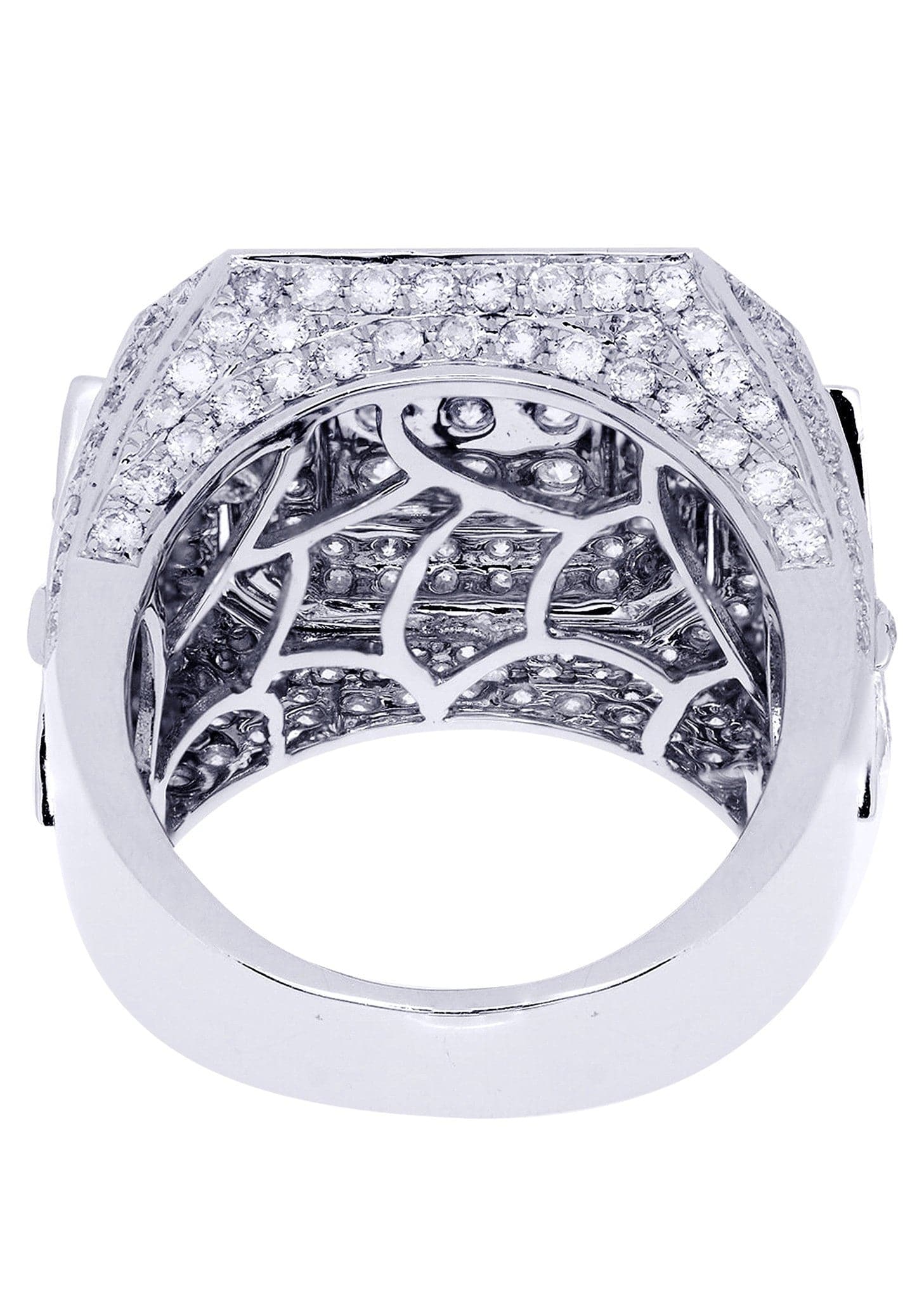 White Gold Mens Diamond Ring| 4.96 Carats| 17.42 Grams - Image 3