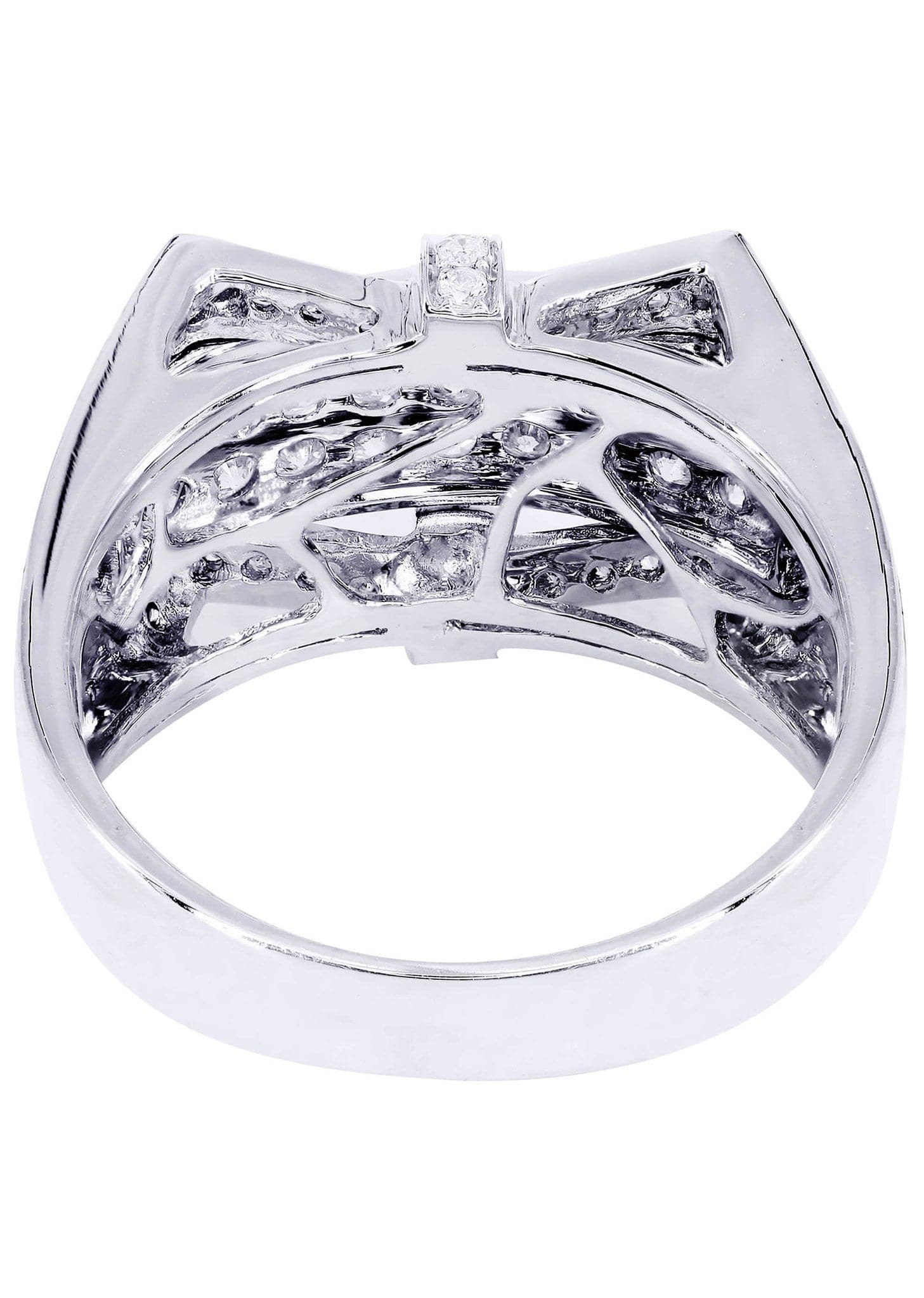 White Gold Mens Diamond Ring| 1.98 Carats| 9.8 Grams - Image 3