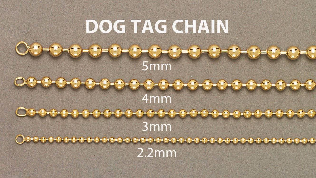 Mens Dog Tag Bracelet 10K/14K Yellow Gold - Image 4