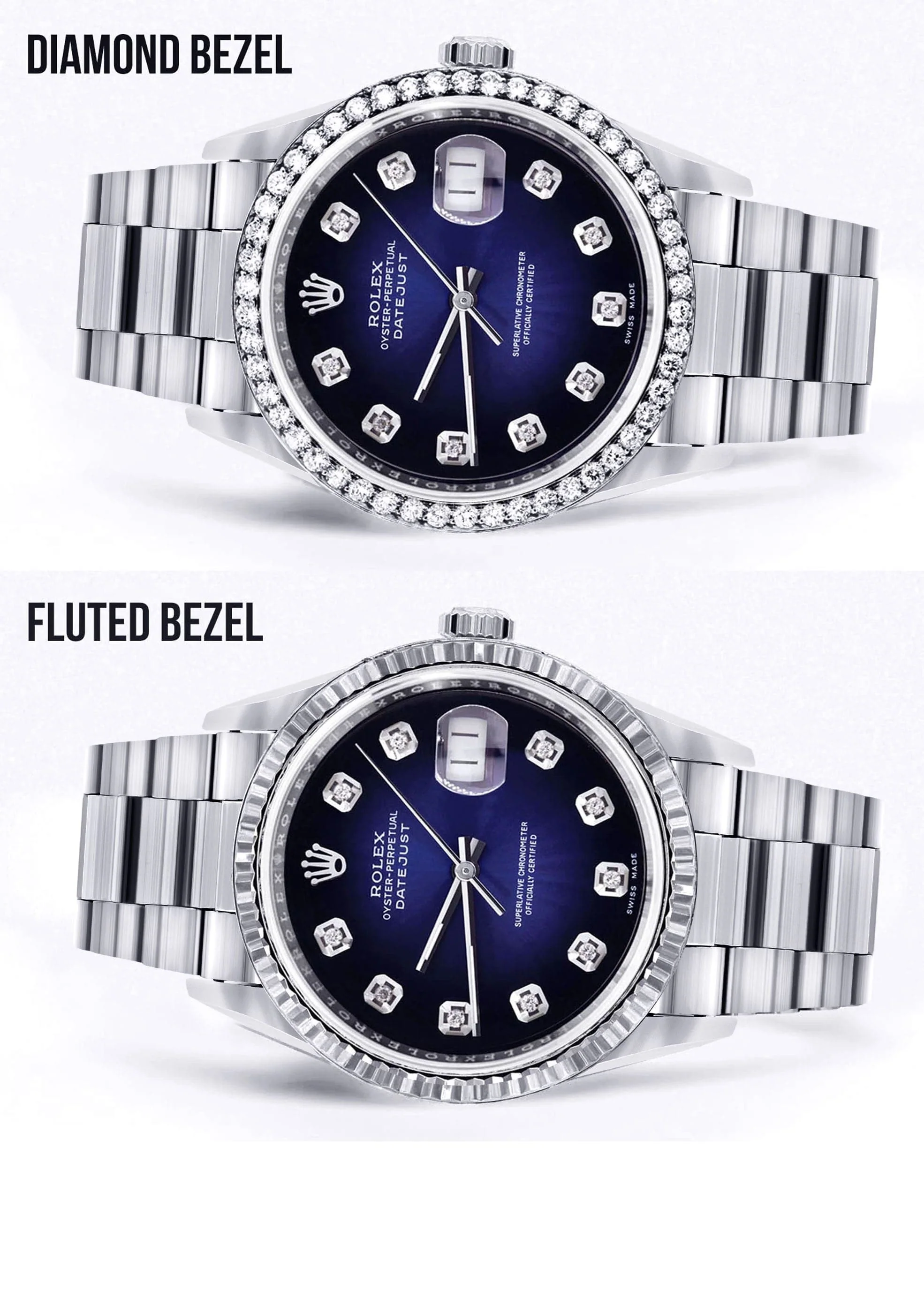 Mens Rolex Datejust Watch 16200 | 36Mm | Blue Dial | Oyster Band - Image 2