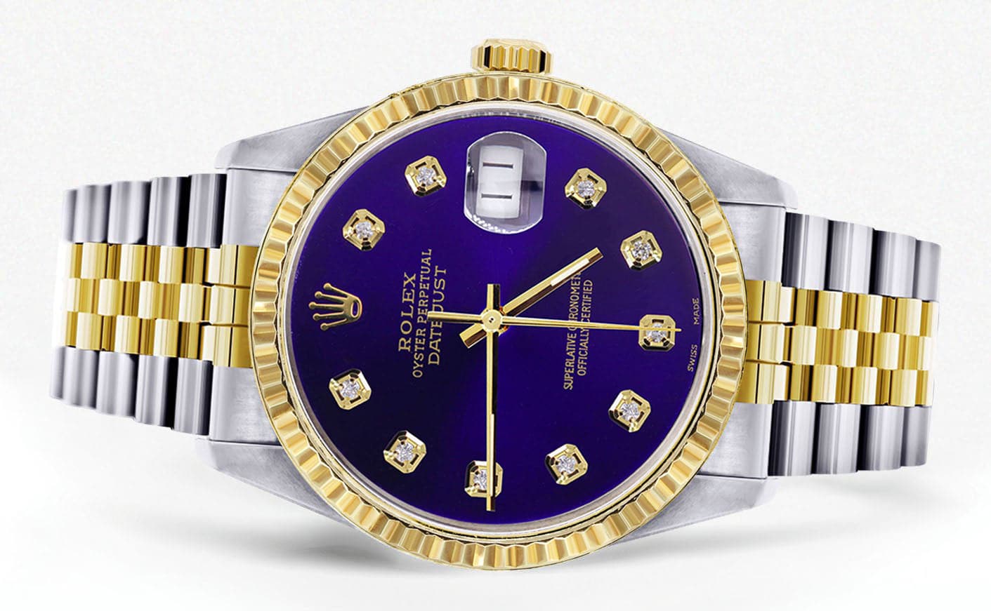 Mens Rolex Datejust Watch 16233 Two Tone | 36Mm | Violet Dial | Jubilee Band - Image 2