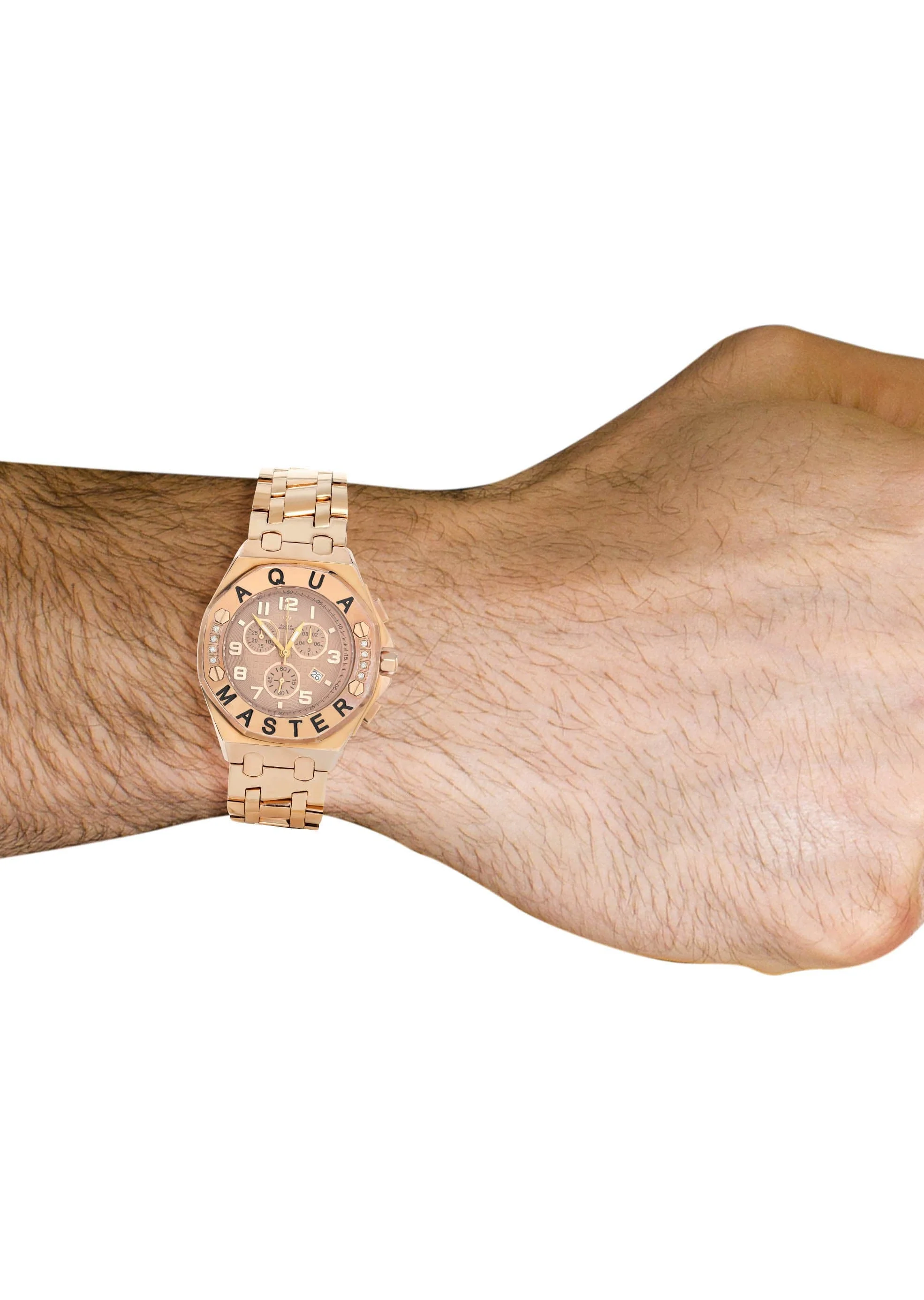 Mens Rose Gold Tone Diamond Watch | Appx. 0.8 Carats - Image 2