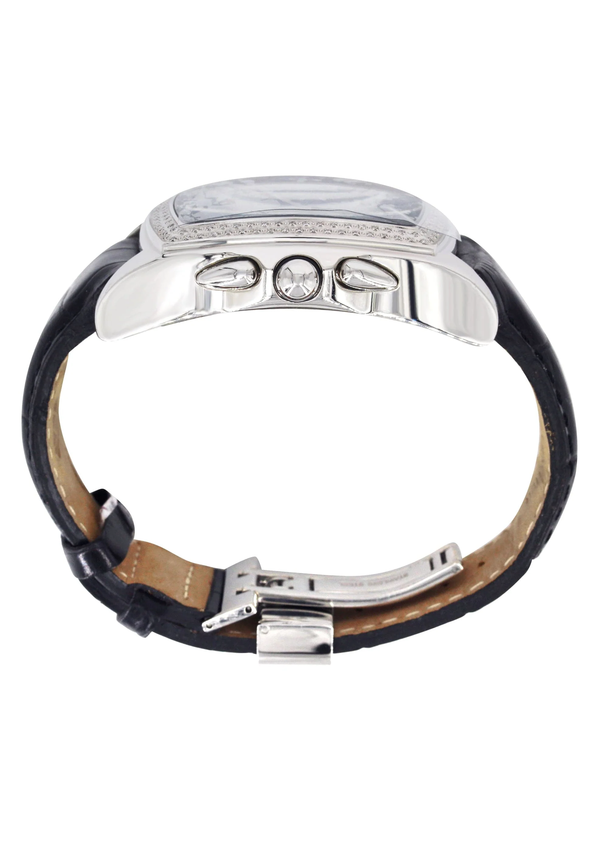 Mens White Gold Tone Diamond Watch | Appx. 1.5 Carats - Image 2