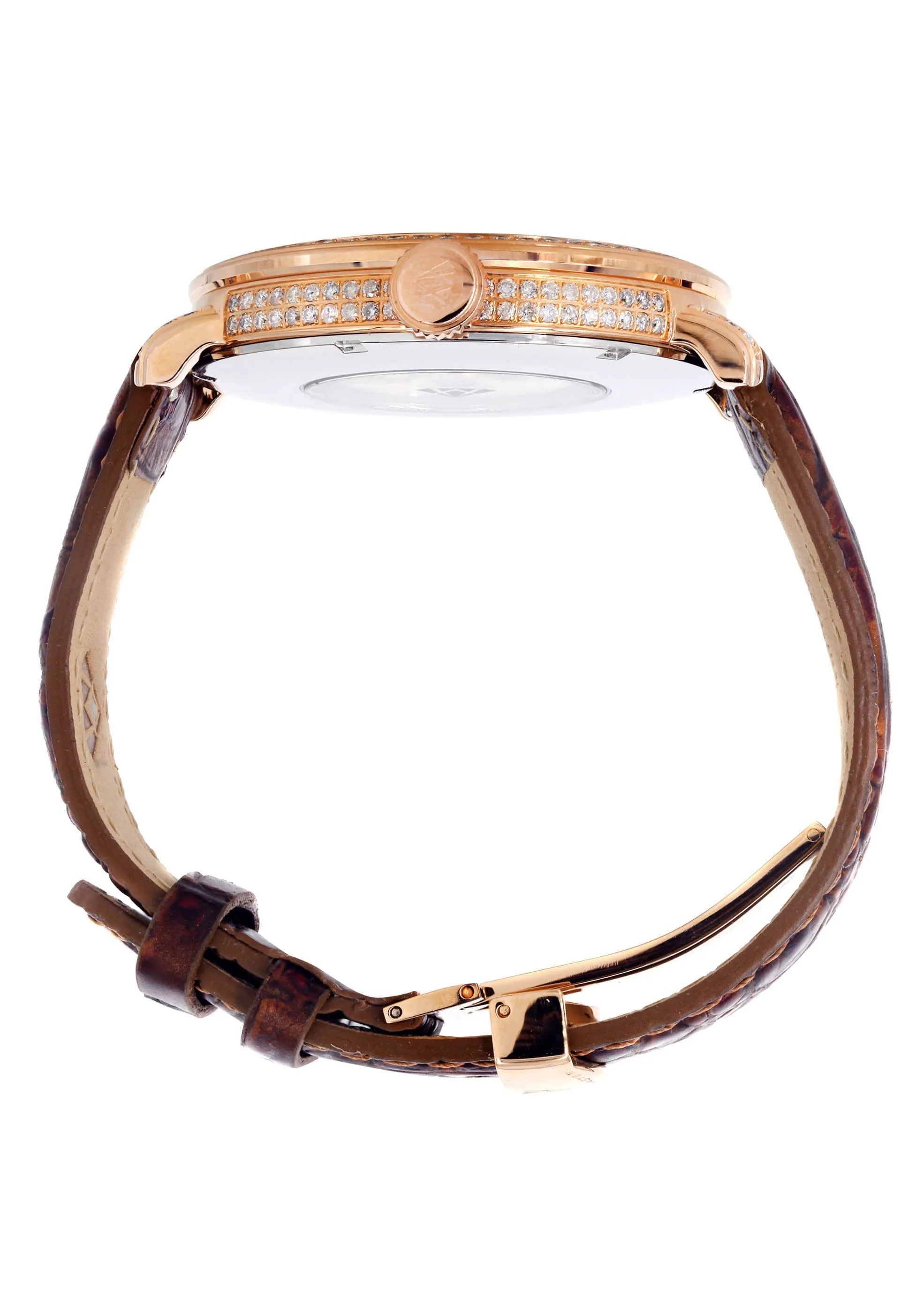 Mens Rose Gold Tone Diamond Watch | Appx. 5.64 Carats - Image 4