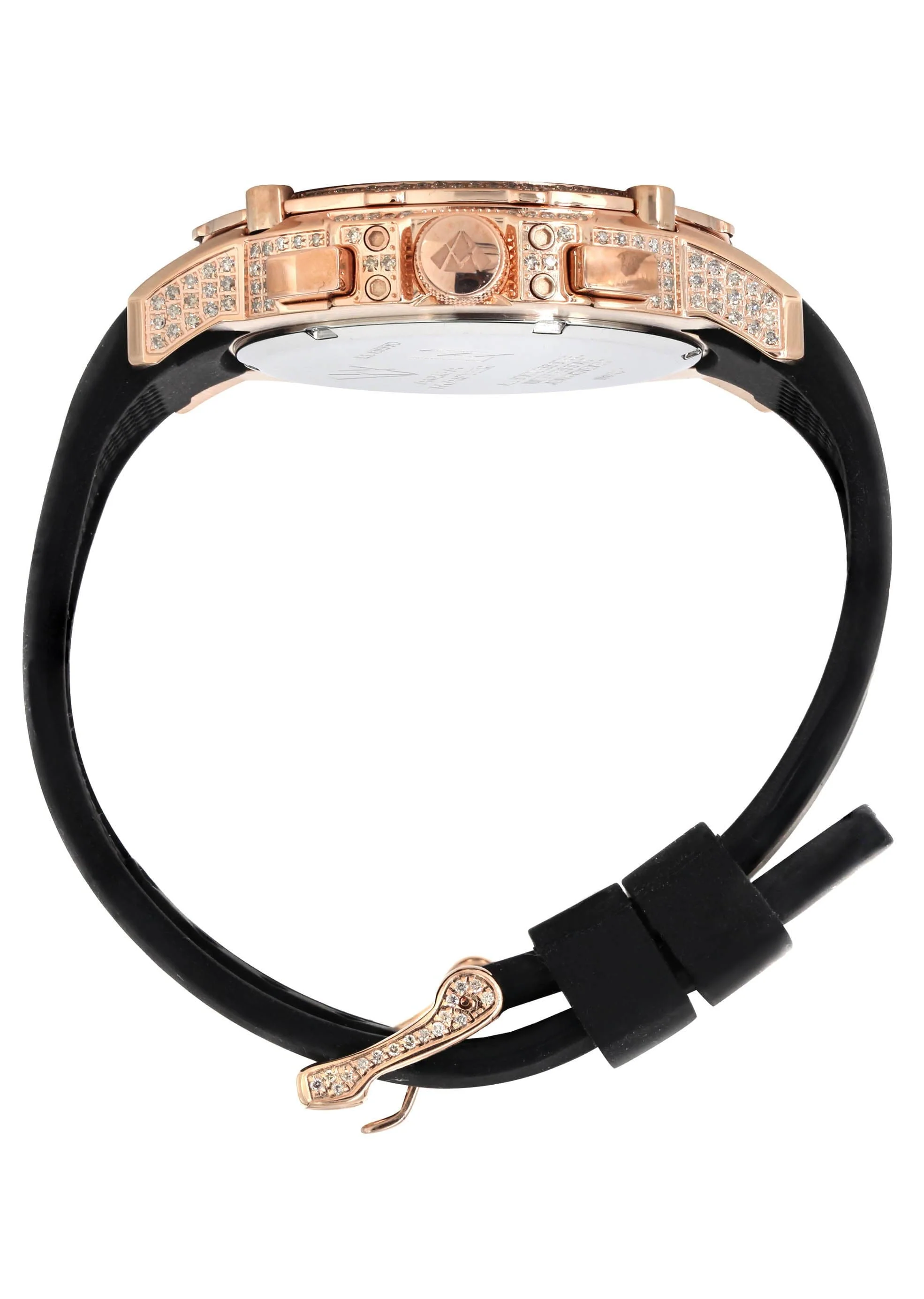 Mens Rose Gold Tone Diamond Watch | Appx. 5 Carats - Image 4