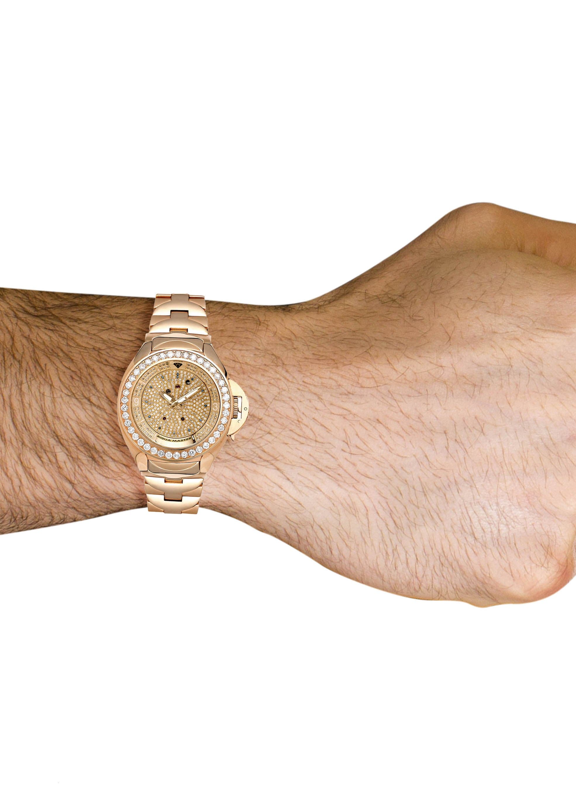Mens Rose Gold Tone Diamond Watch | Appx. 7.25 Carats - Image 2
