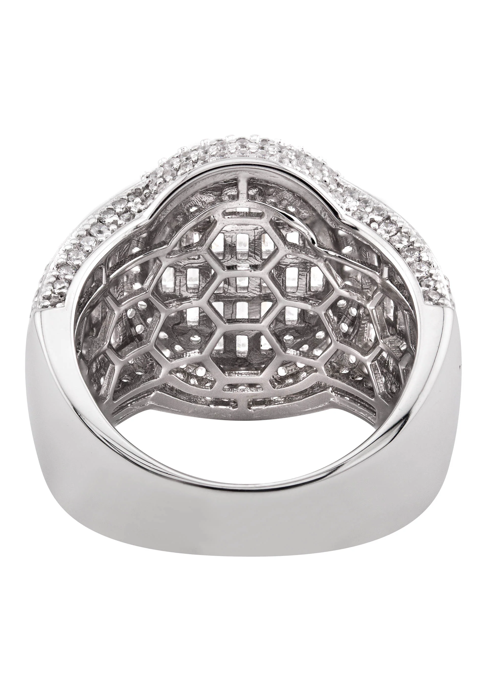 Mens Silver Baguette Ring | Appx 12.7 Grams - Image 3