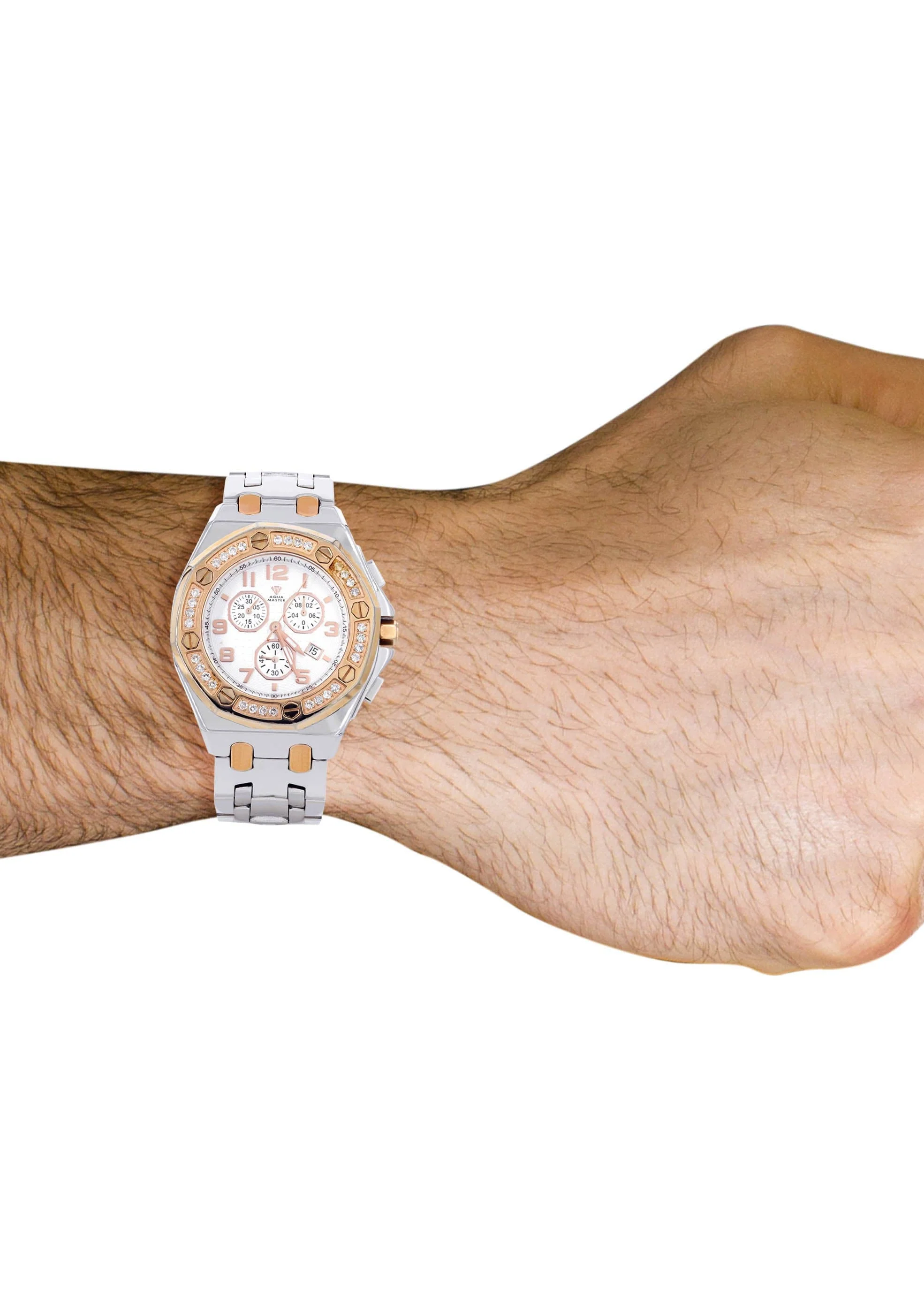 Mens Two Tone Diamond Watch | Appx. 1.5 Carats - Image 3