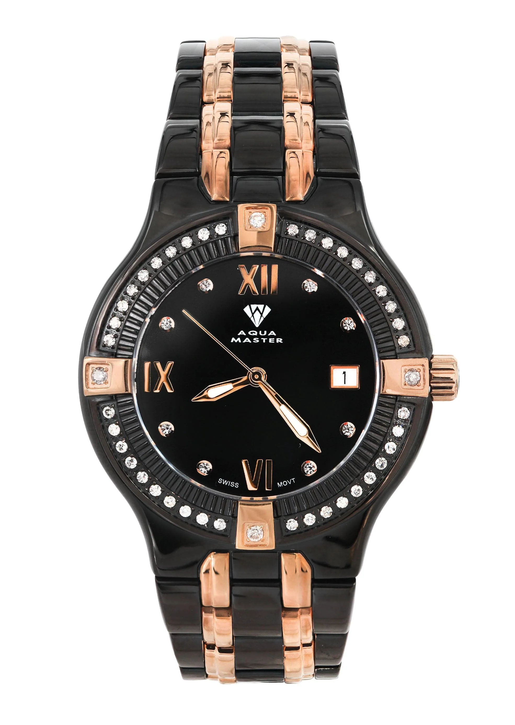 Mens Two Tone Rose Diamond Watch | Appx. 1.04 Carats