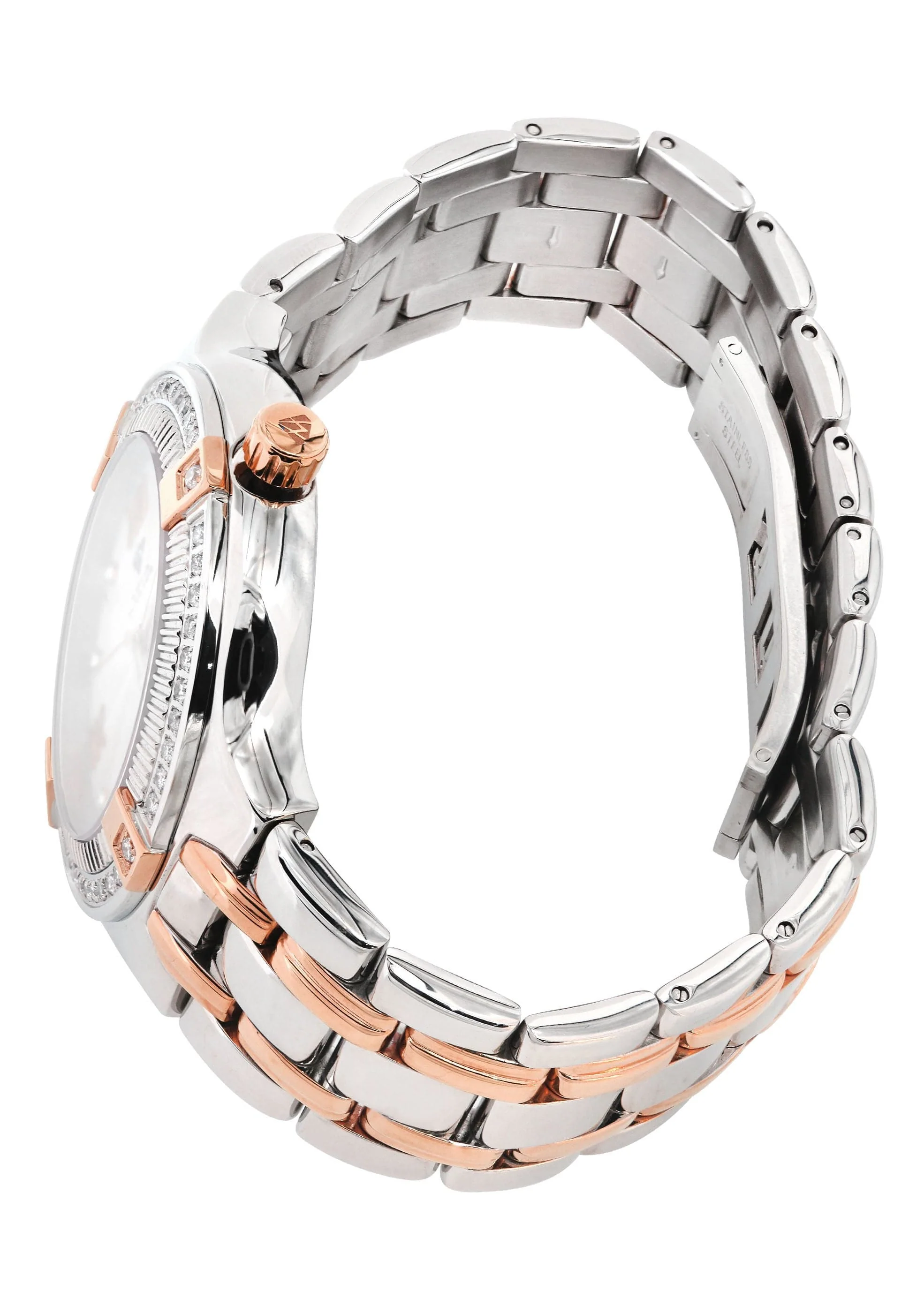 Mens Two Tone Rose Diamond Watch | Appx. 1.04 Carats - Image 2