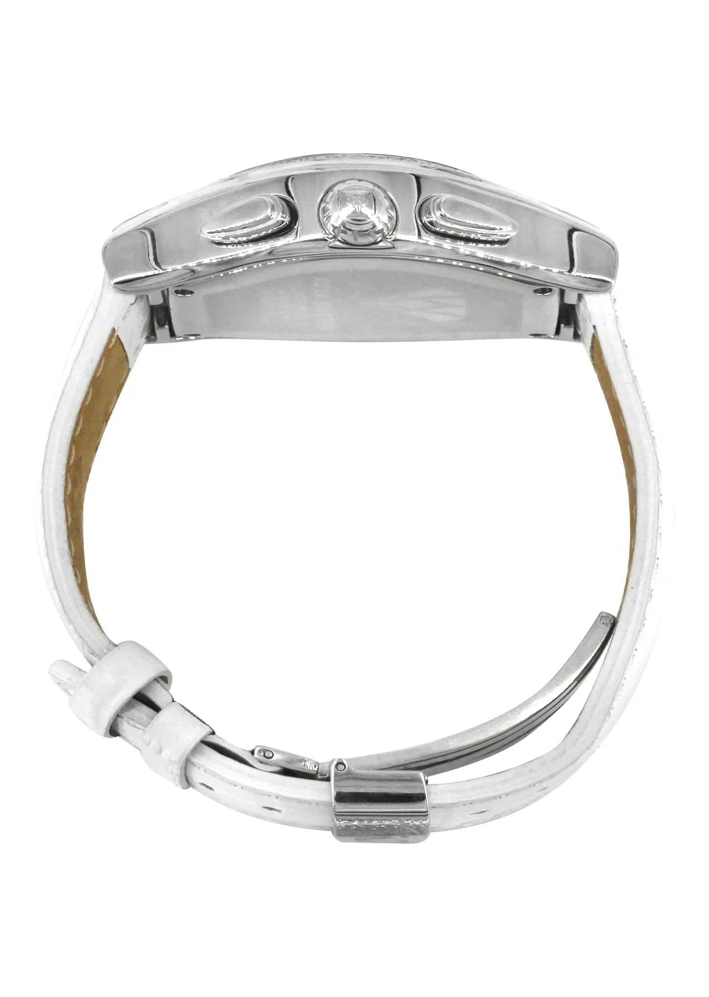 Mens White Gold Tone Diamond Watch | Appx. 1.25 Carats - Image 3