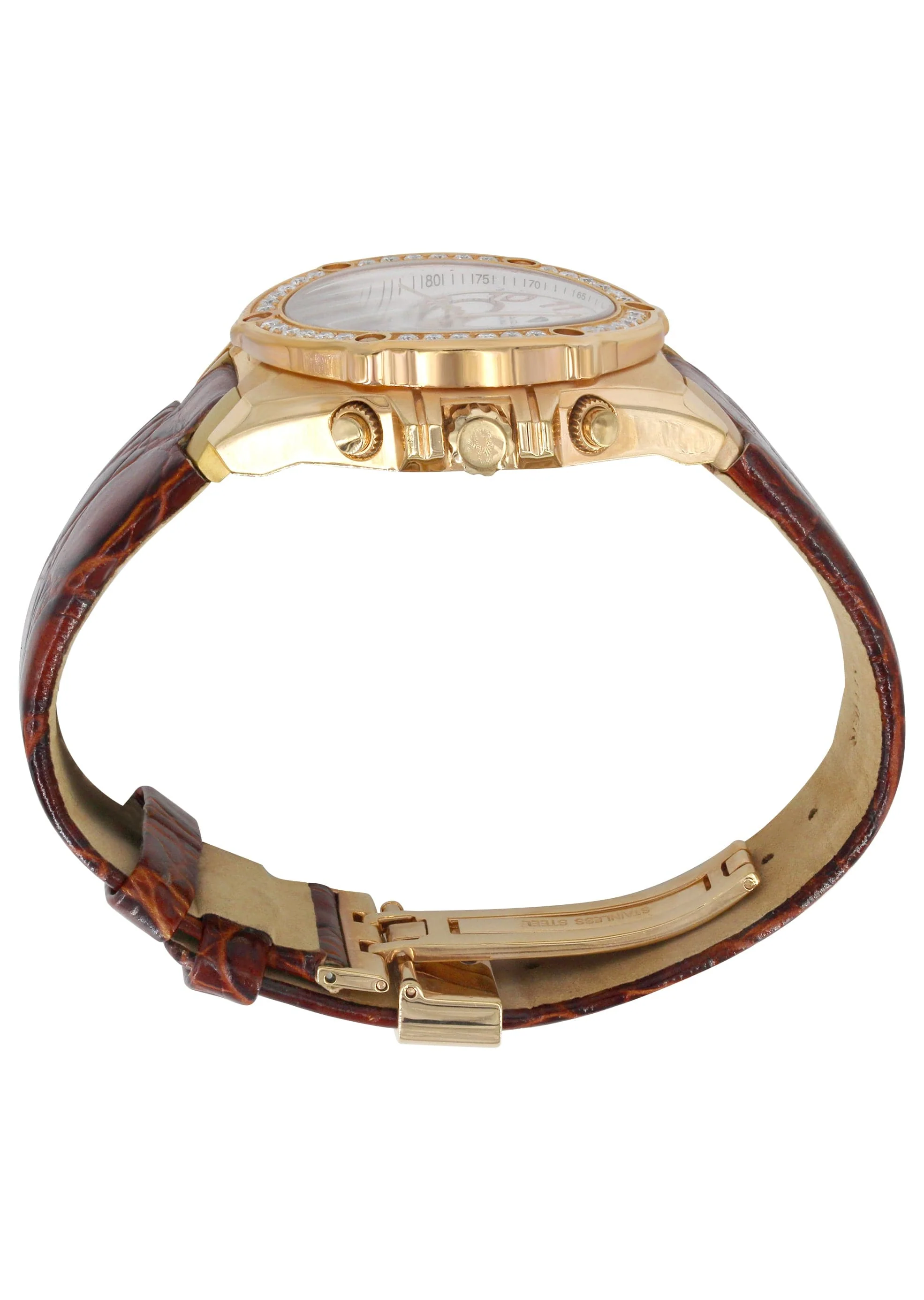 Mens Yellow Gold Tone Diamond Watch | Appx. 1.7 Carats - Image 2