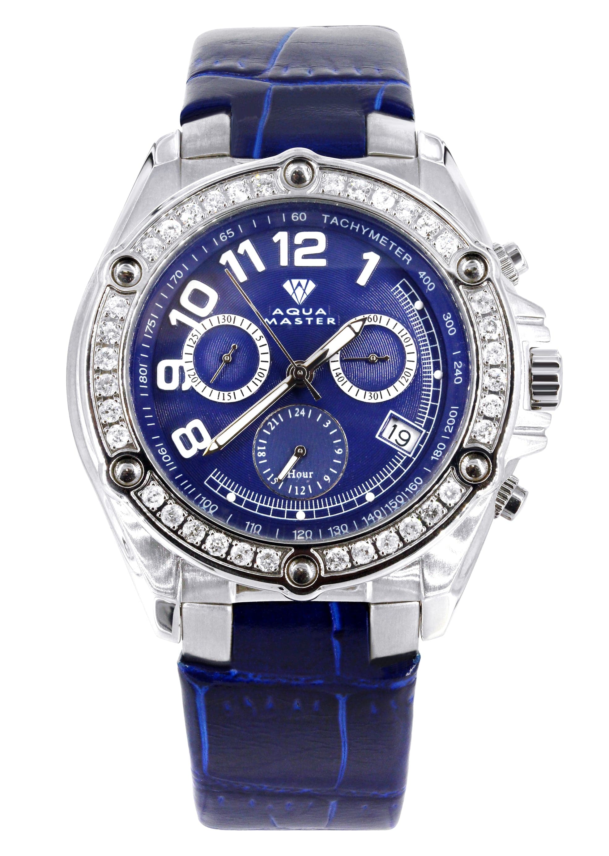 Mens White Gold Tone Diamond Watch | Appx. 1.7 Carats