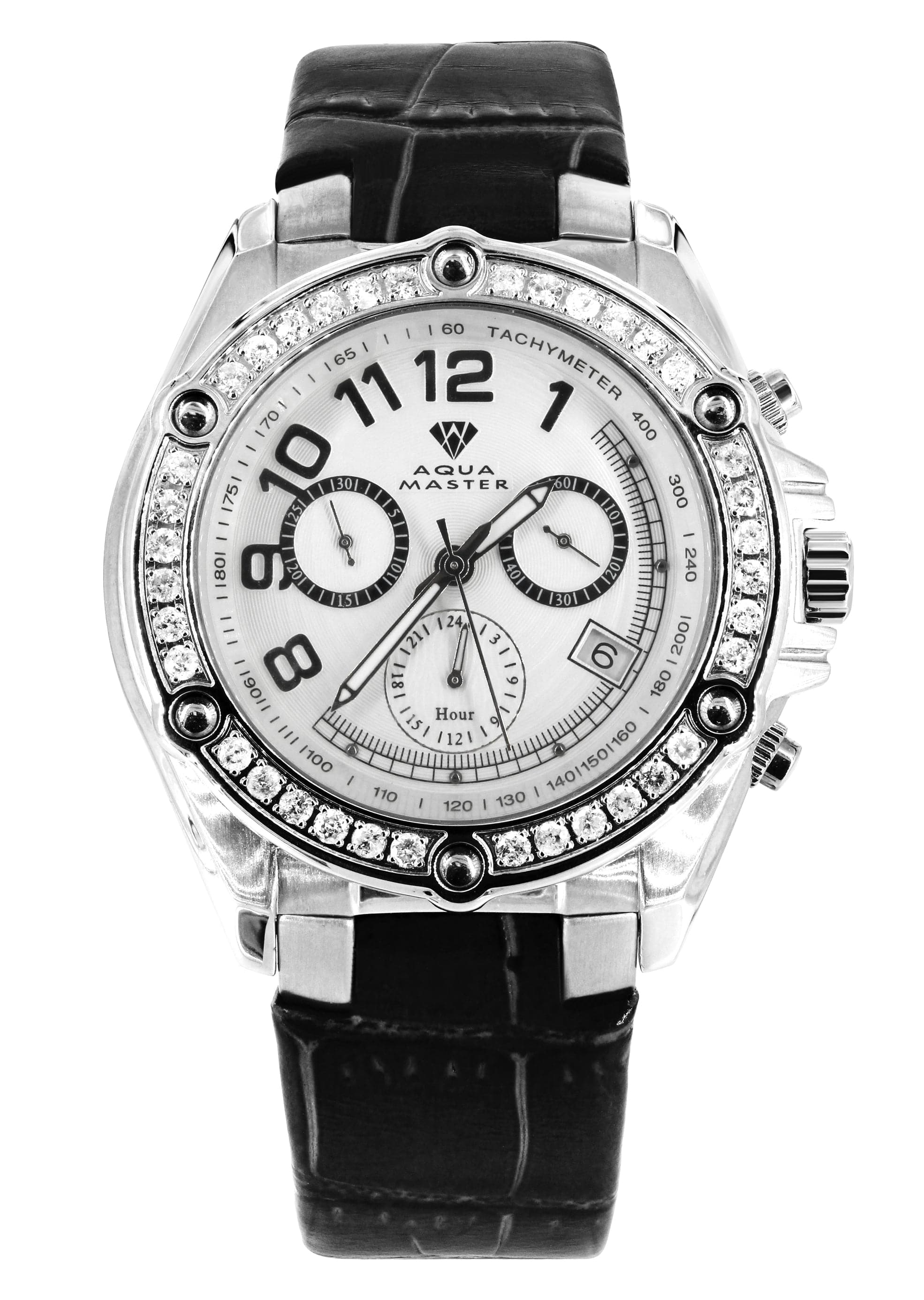Mens White Gold Tone Diamond Watch | Appx. 1.7 Carats