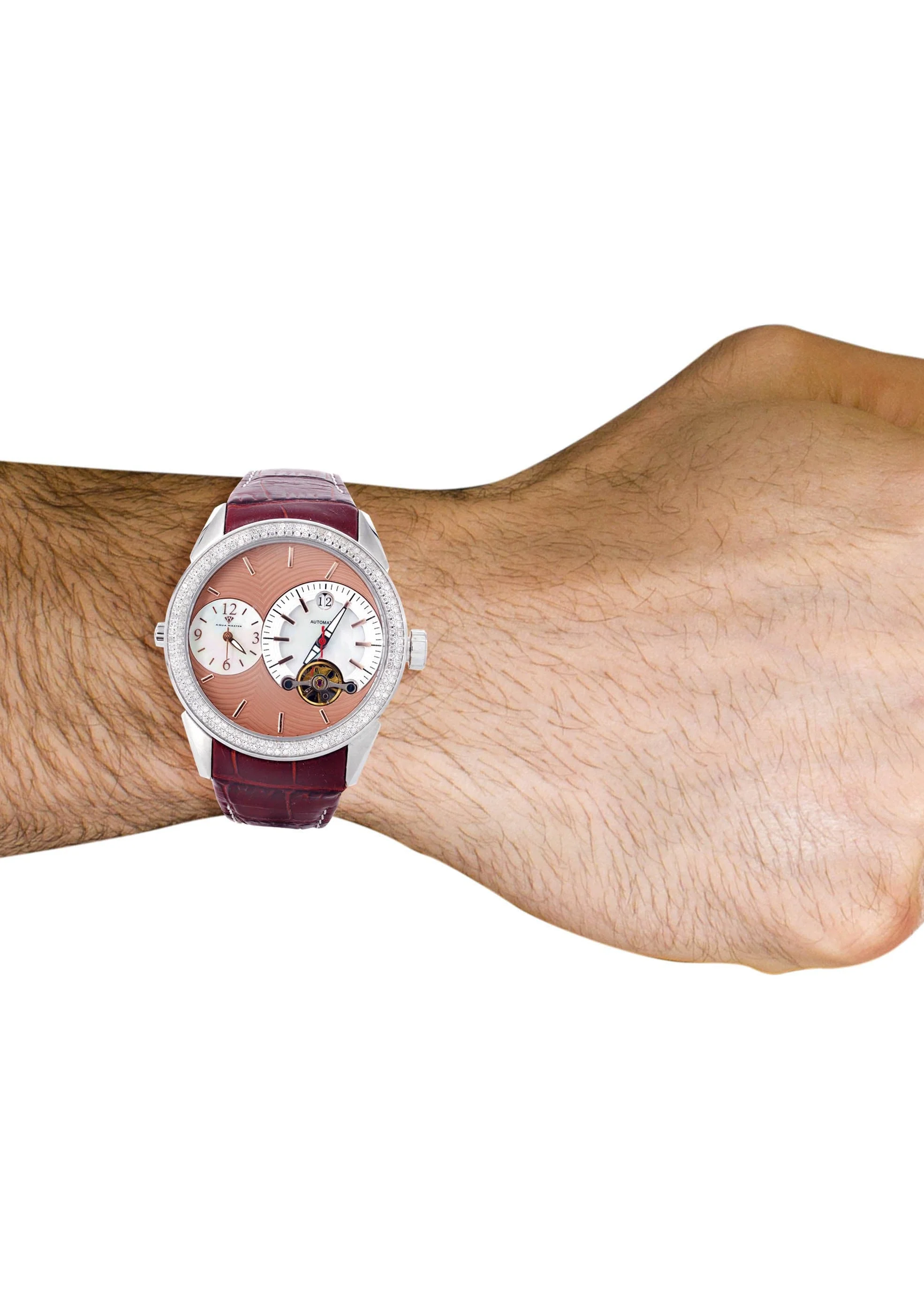 Mens White Gold Tone Diamond Watch | Appx. 1.75 Carats - Image 2