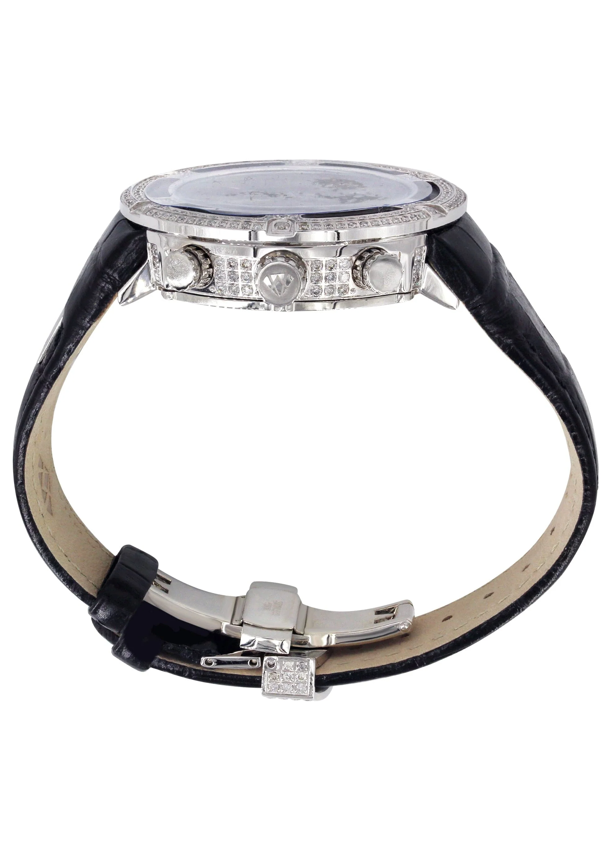 Mens White Gold Tone Diamond Watch | Appx. 5.35 Carats - Image 2