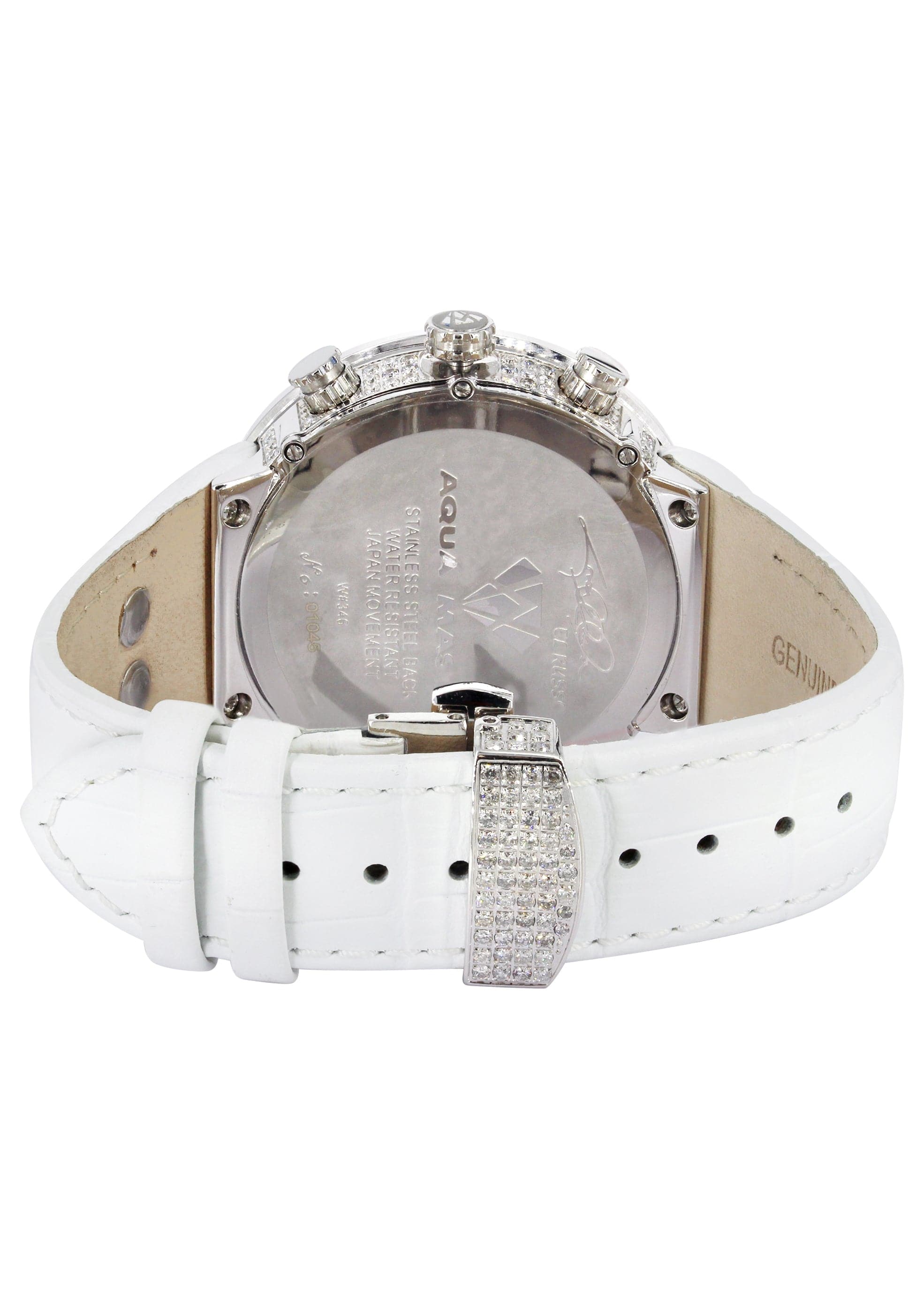 Mens White Gold Tone Diamond Watch | Appx. 5.35 Carats - Image 3