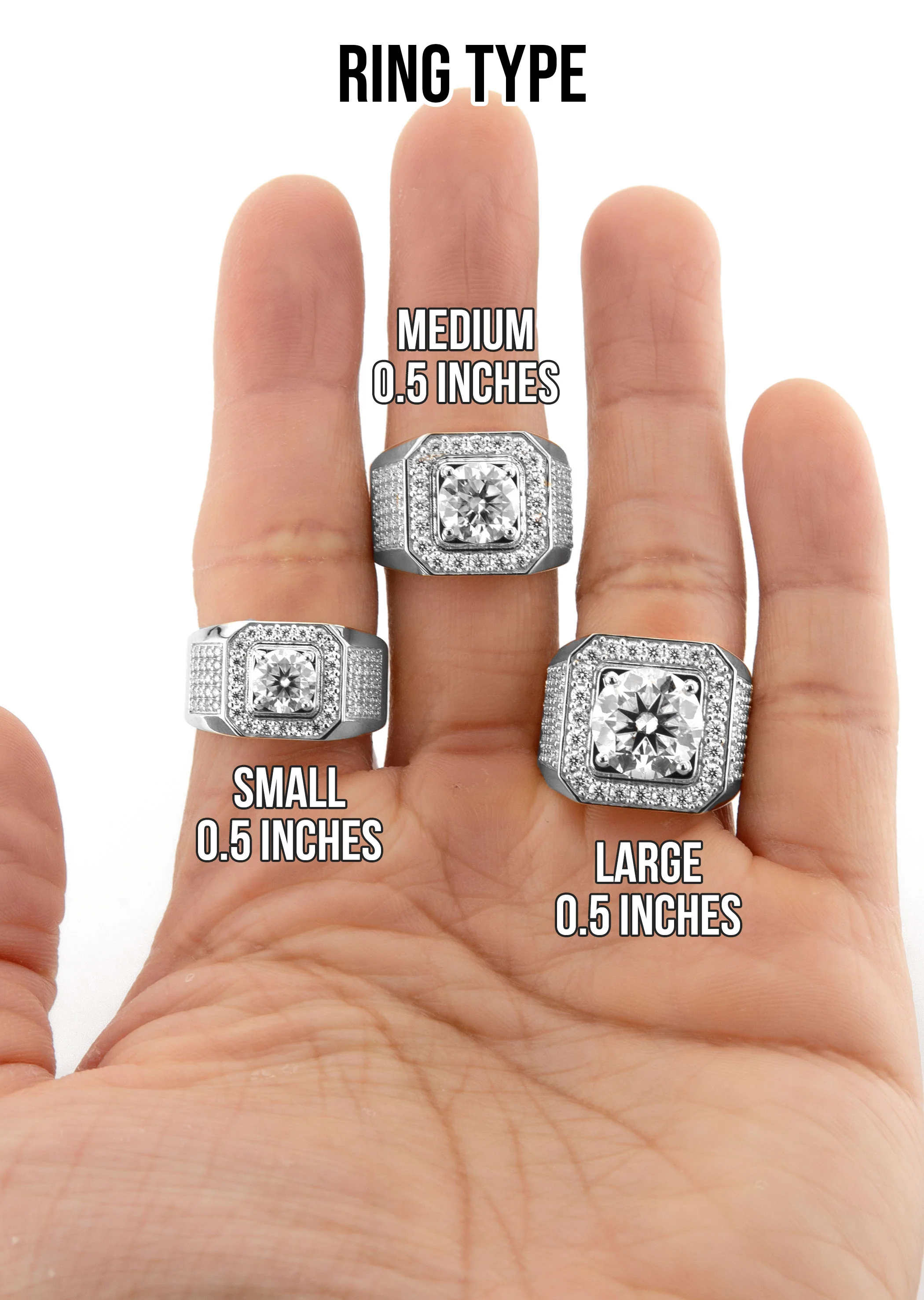 Men's Jewelry - Men's VVS Lab Diamond Ring | Round Brilliant Cut Halo - Image 5