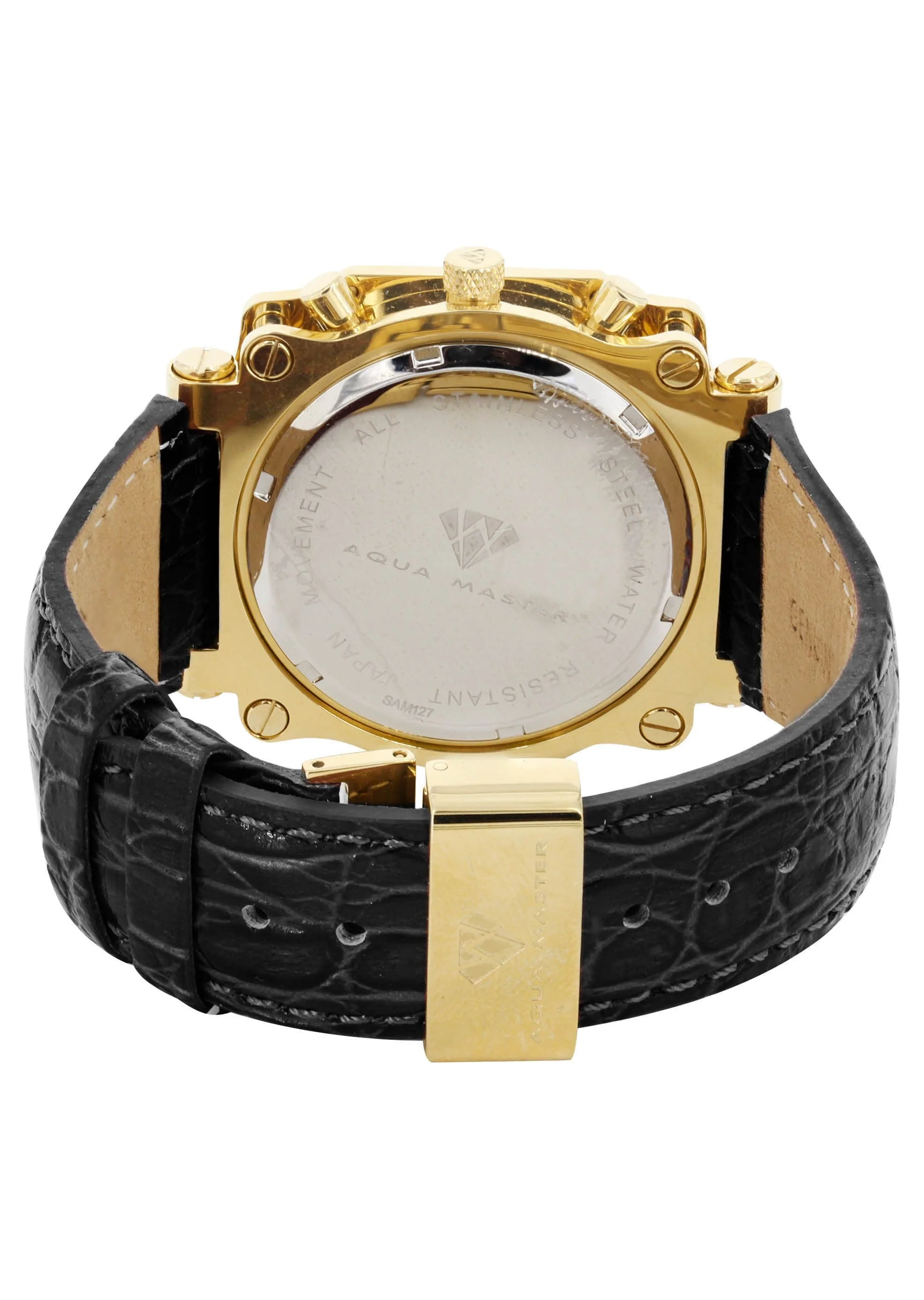 Mens Yellow Gold Tone Diamond Watch | Appx. 1.25 Carats - Image 3