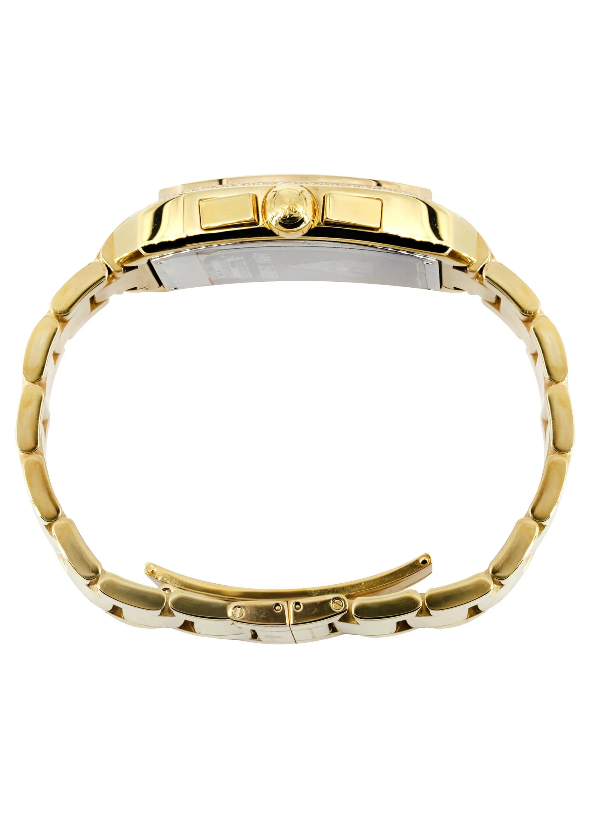 Mens Yellow Gold Tone Diamond Watch | Appx. 3.8 Carats - Image 2