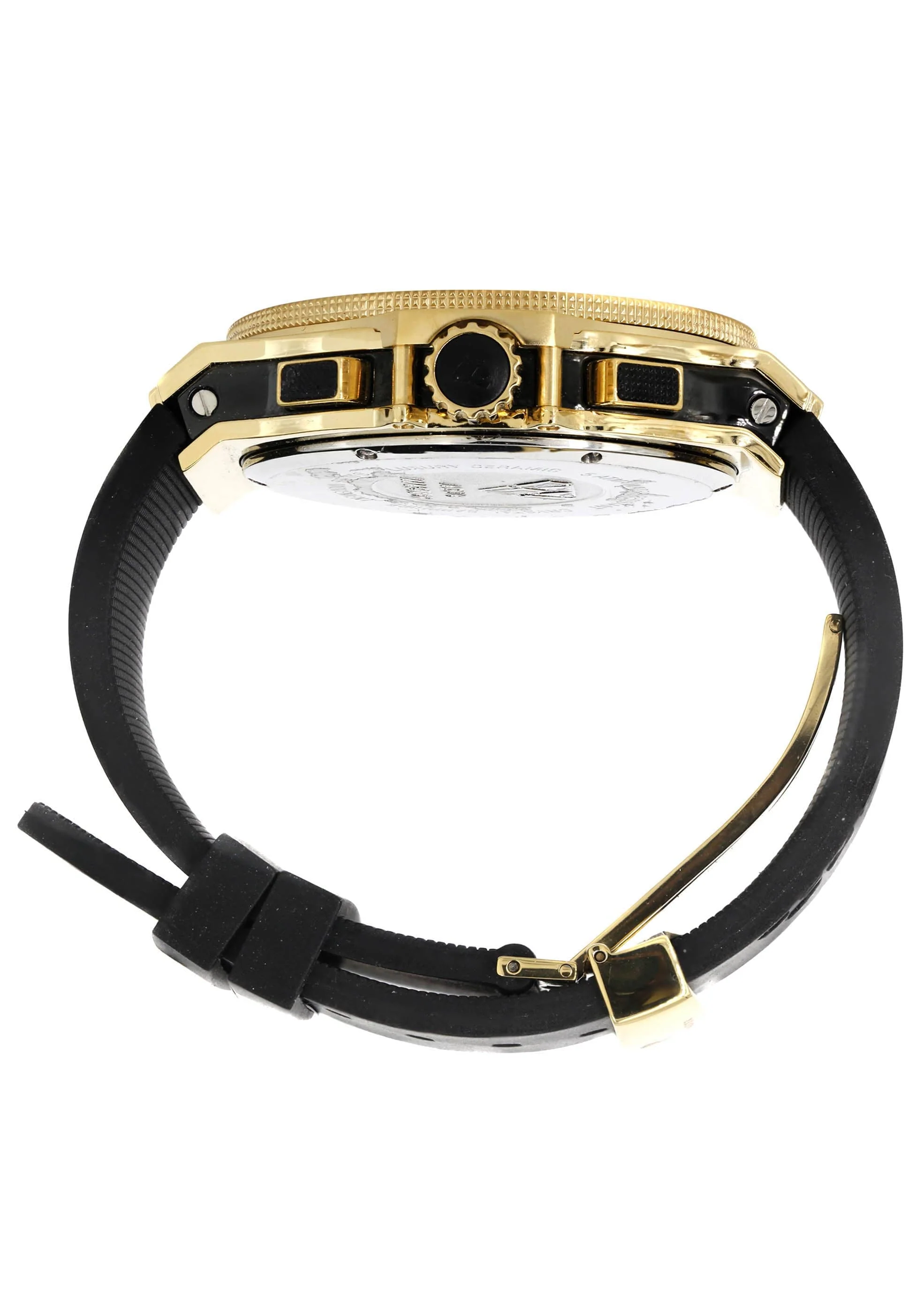 Mens Yellow Gold Tone Diamond Watch | Appx. 4 Carats - Image 4
