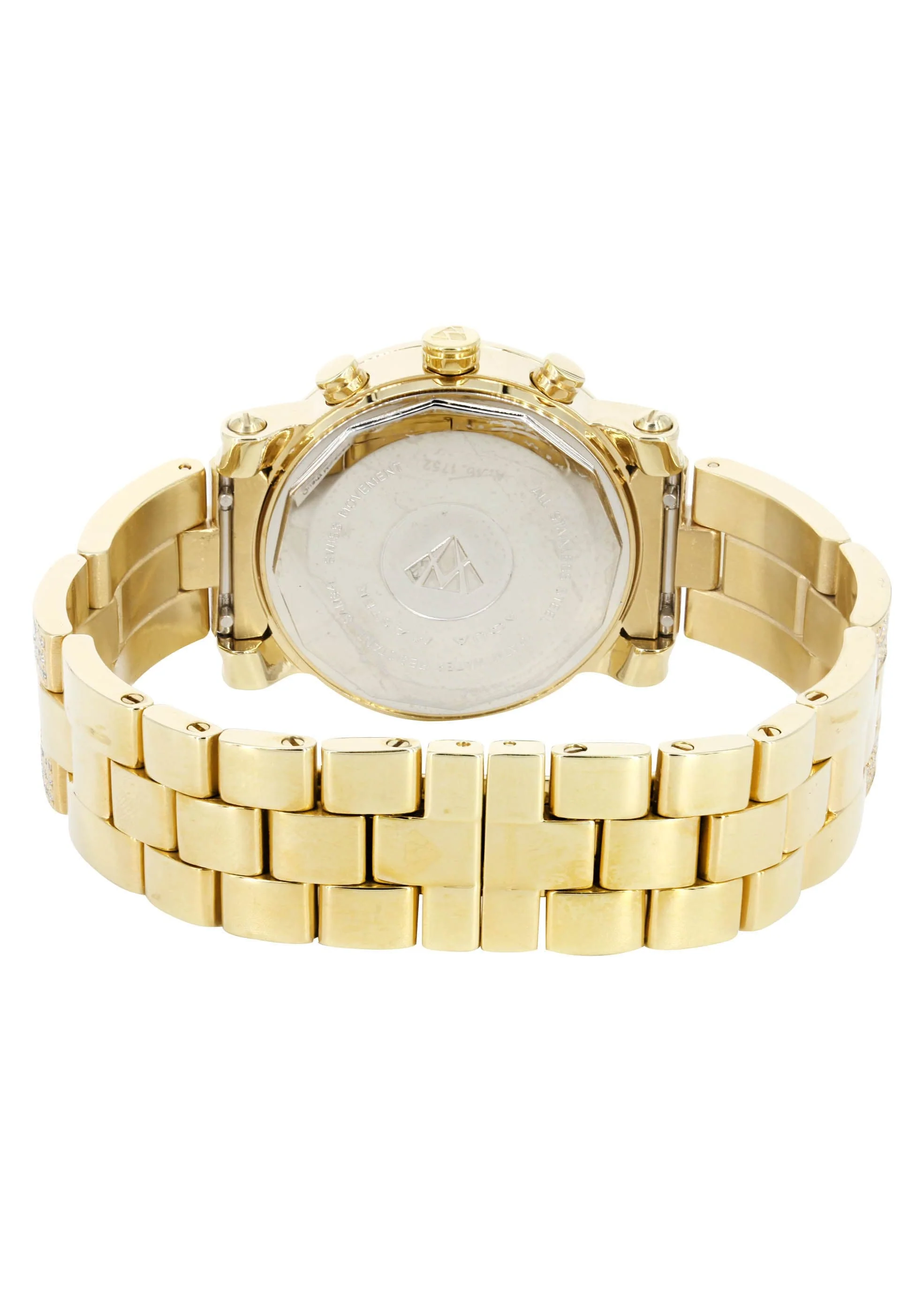 Mens Yellow Gold Tone Diamond Watch | Appx. 4.15 Carats - Image 3