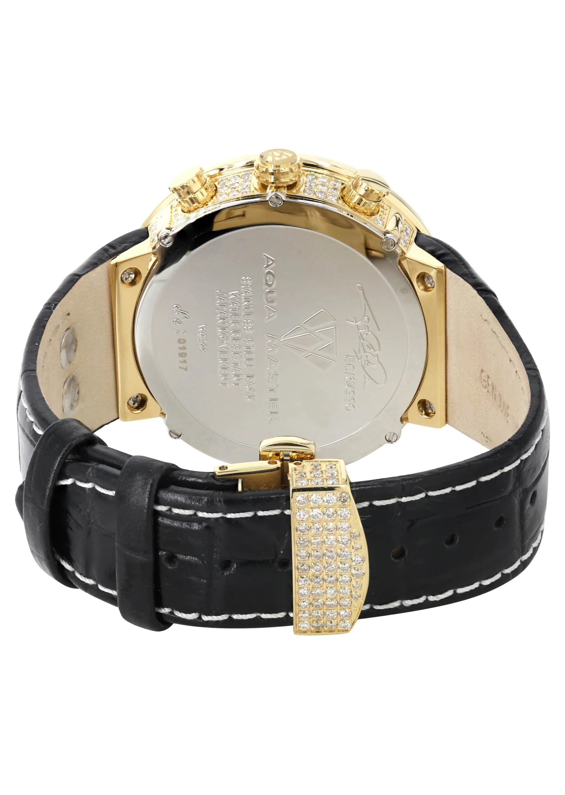 Mens Yellow Gold Tone Diamond Watch | Appx. 5.35 Carats - Image 3