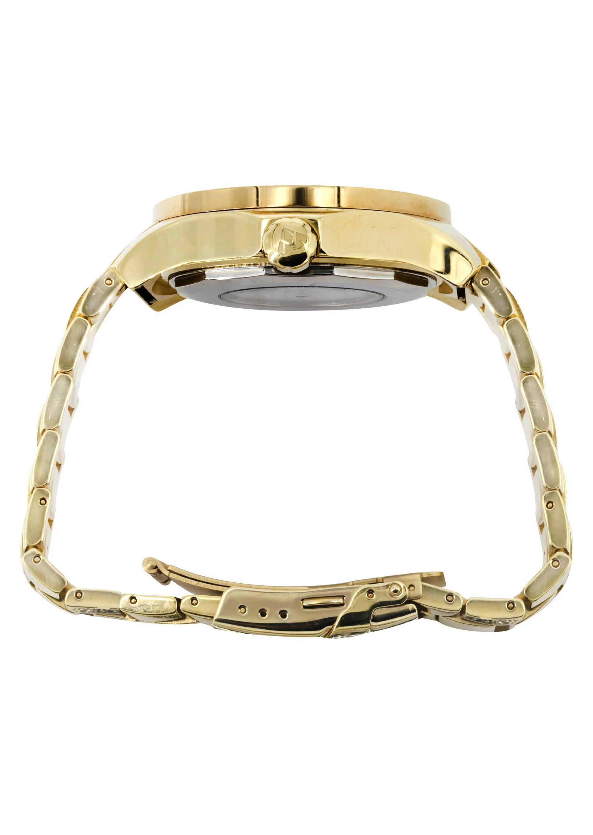 Mens Yellow Gold Tone Diamond Watch | Appx. 7 Carats - Image 2