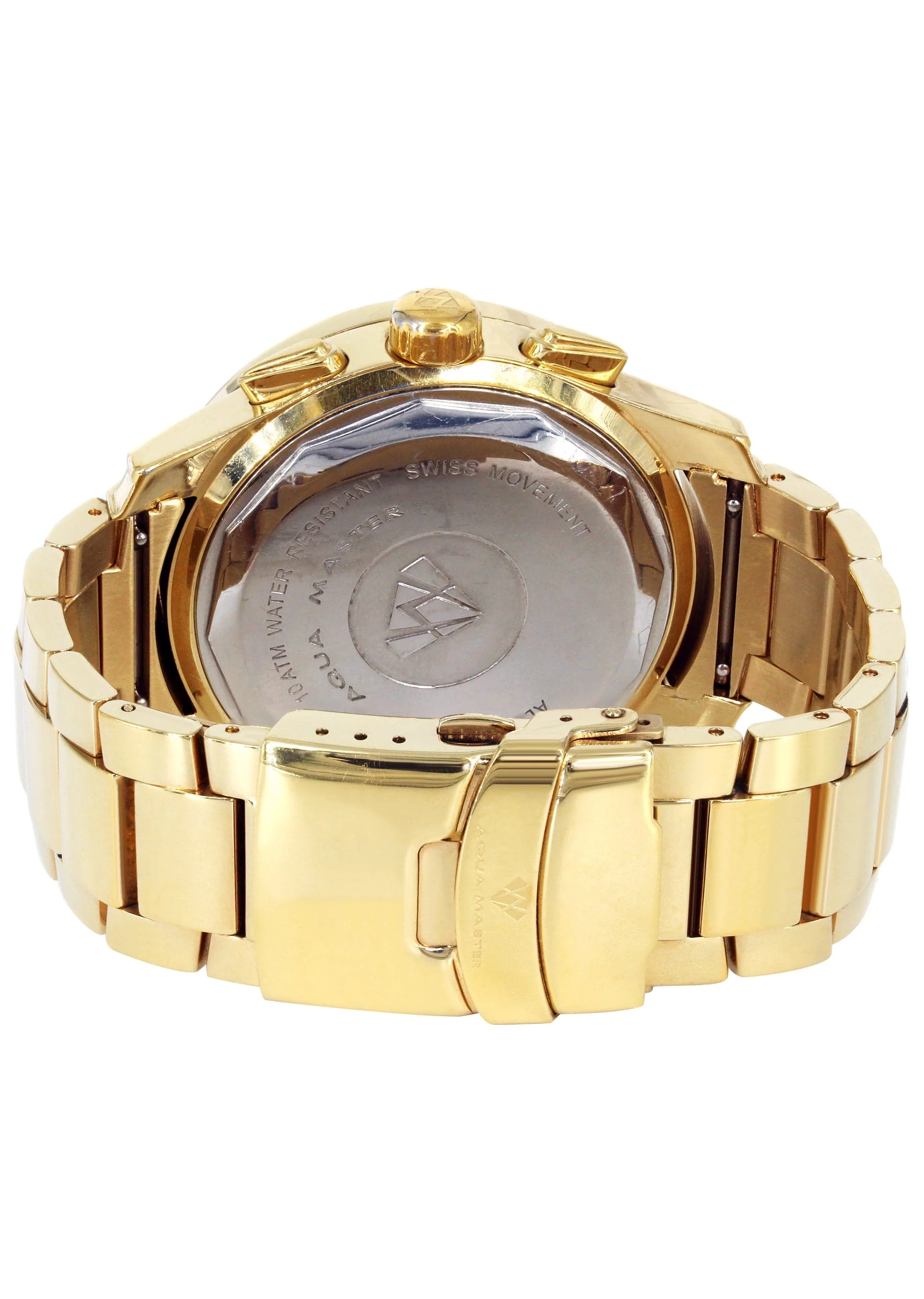Mens Yellow Gold Tone Diamond Watch | Appx. 8 Carats - Image 3