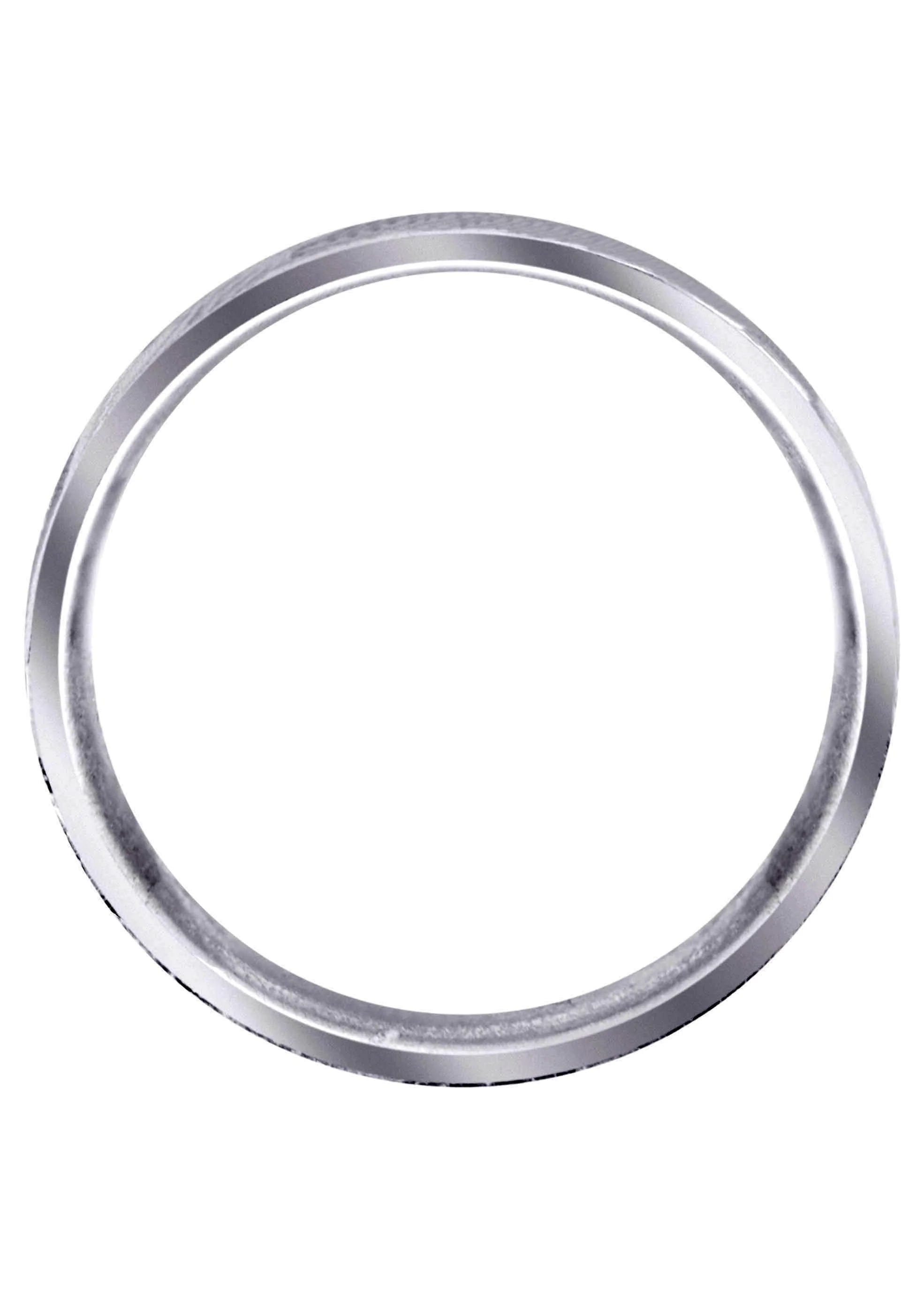 Modern Mens Wedding Band | Sand Blast / High Polish Finish (Rowan) - Image 3