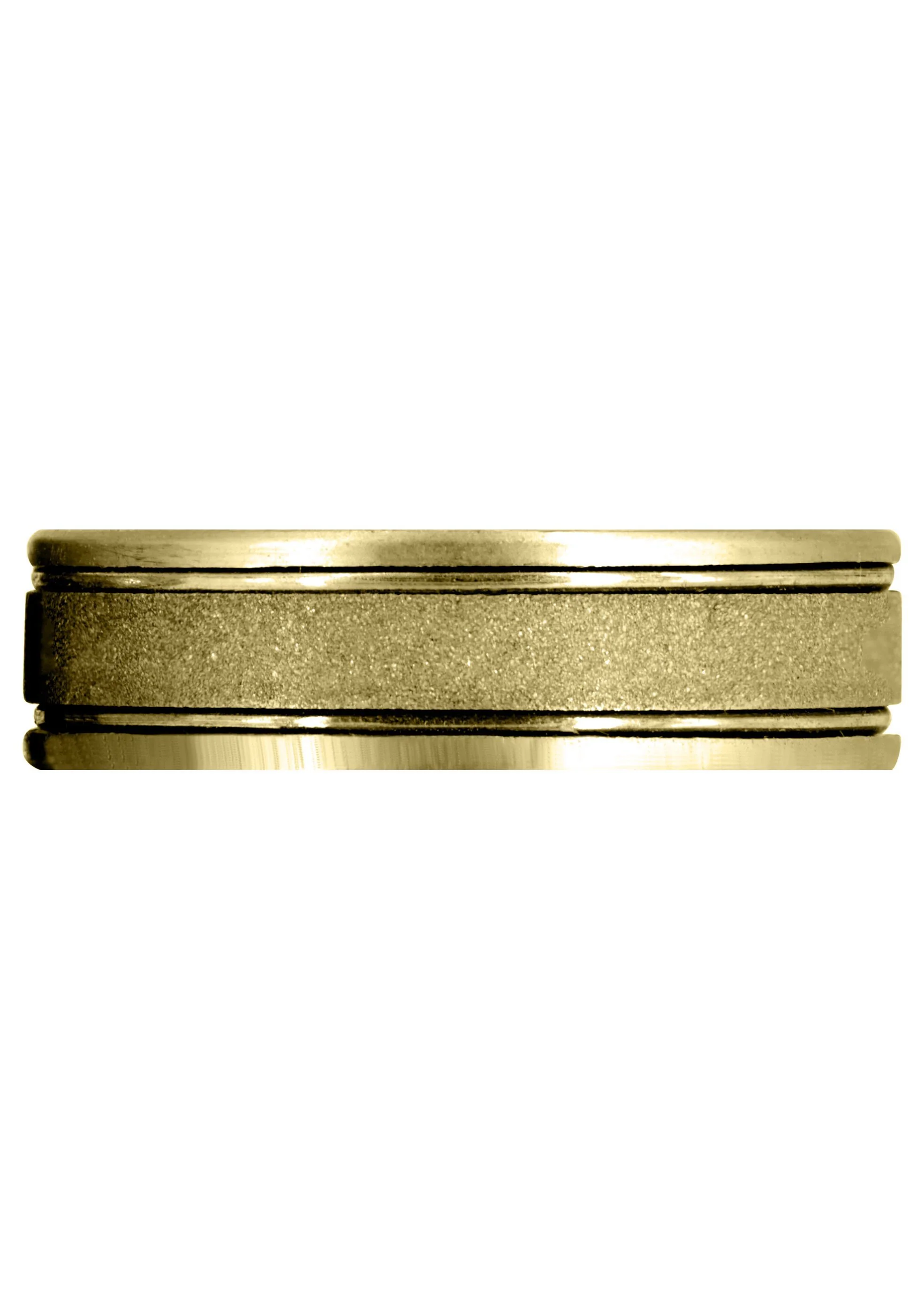 Yellow Gold Modern Mens Wedding Band | High Polish Finish (Victor) - Image 2
