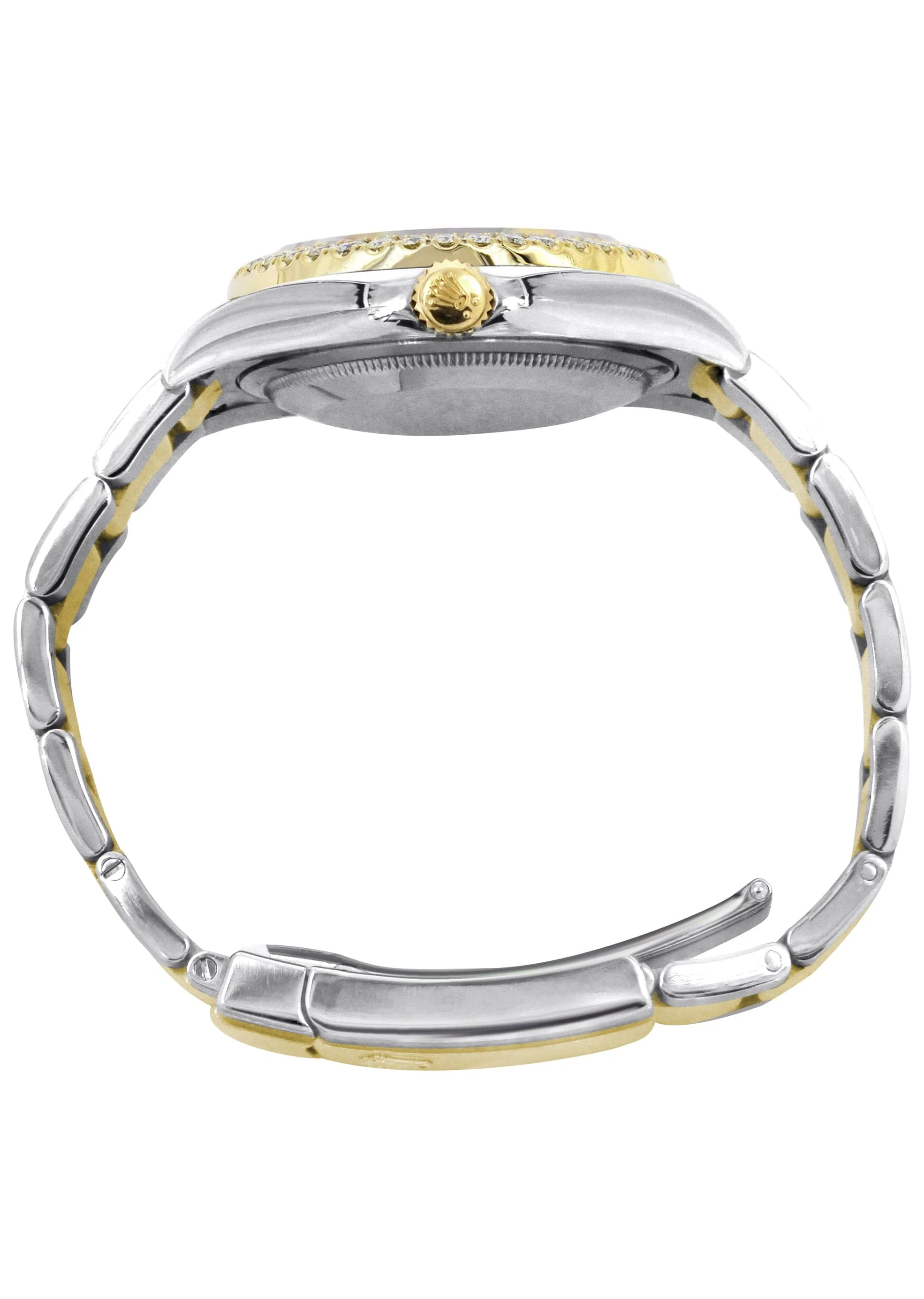116233 | Diamond Gold Rolex Watch For Men | 36Mm | Green Dial | Oyster Band - Image 6