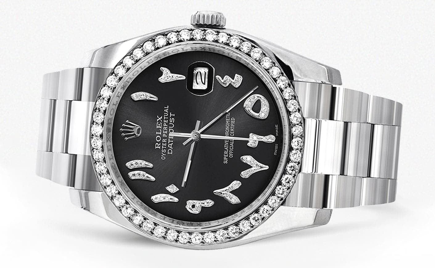 116200 | Rolex Datejust Watch | 36Mm | Black Arabic Dial | Oyster Band - Image 2