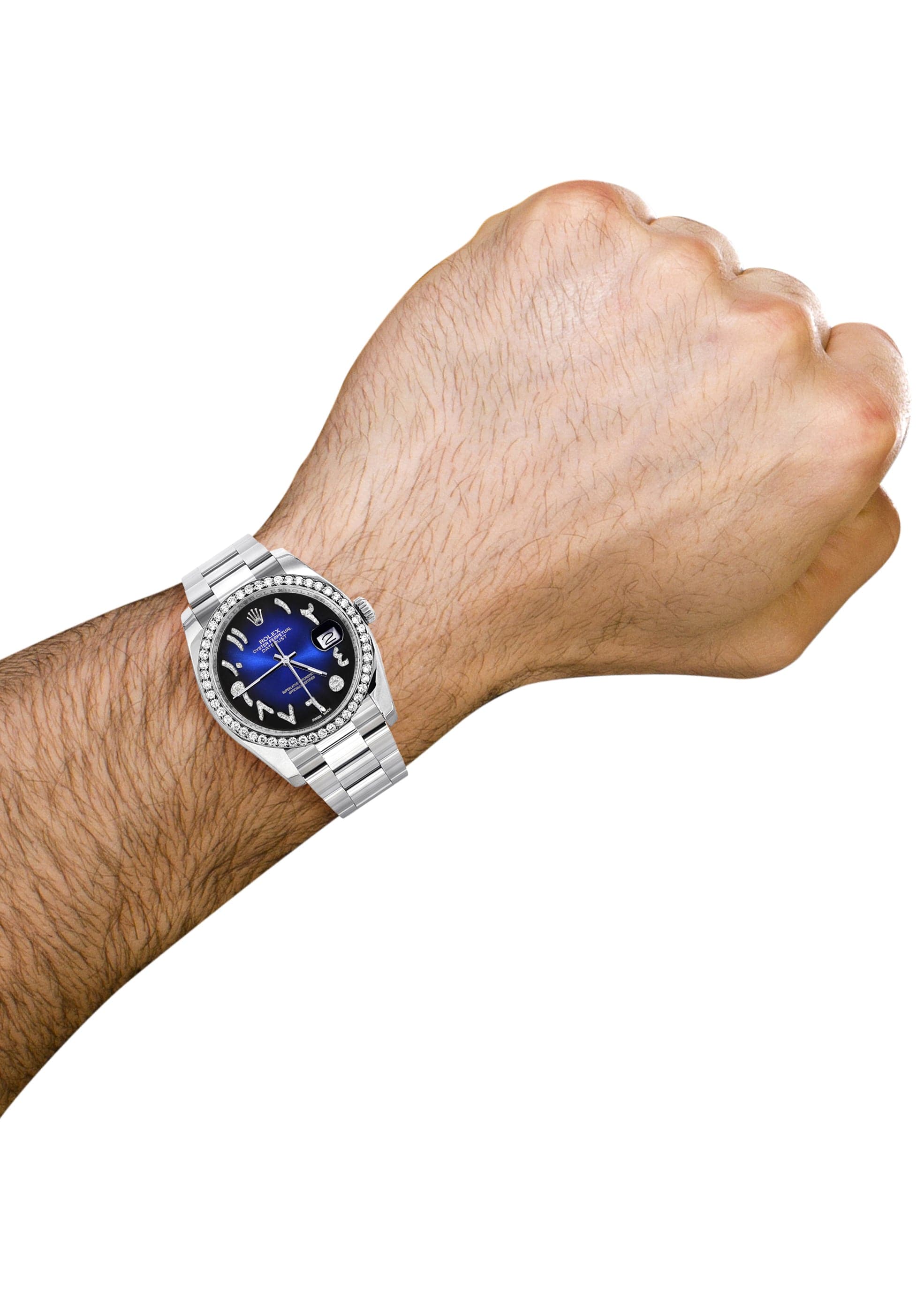 116200 | Rolex Datejust Watch | 36Mm | Blue Black Arabic Dial | Oyster Band - Image 4