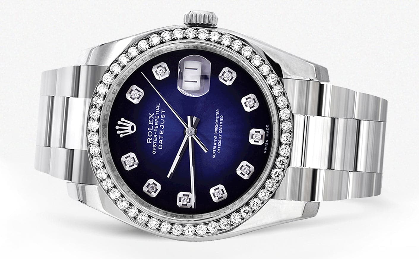 116200 | Rolex Datejust Watch | 36Mm | Blue Black Dial | Oyster Band - Image 2