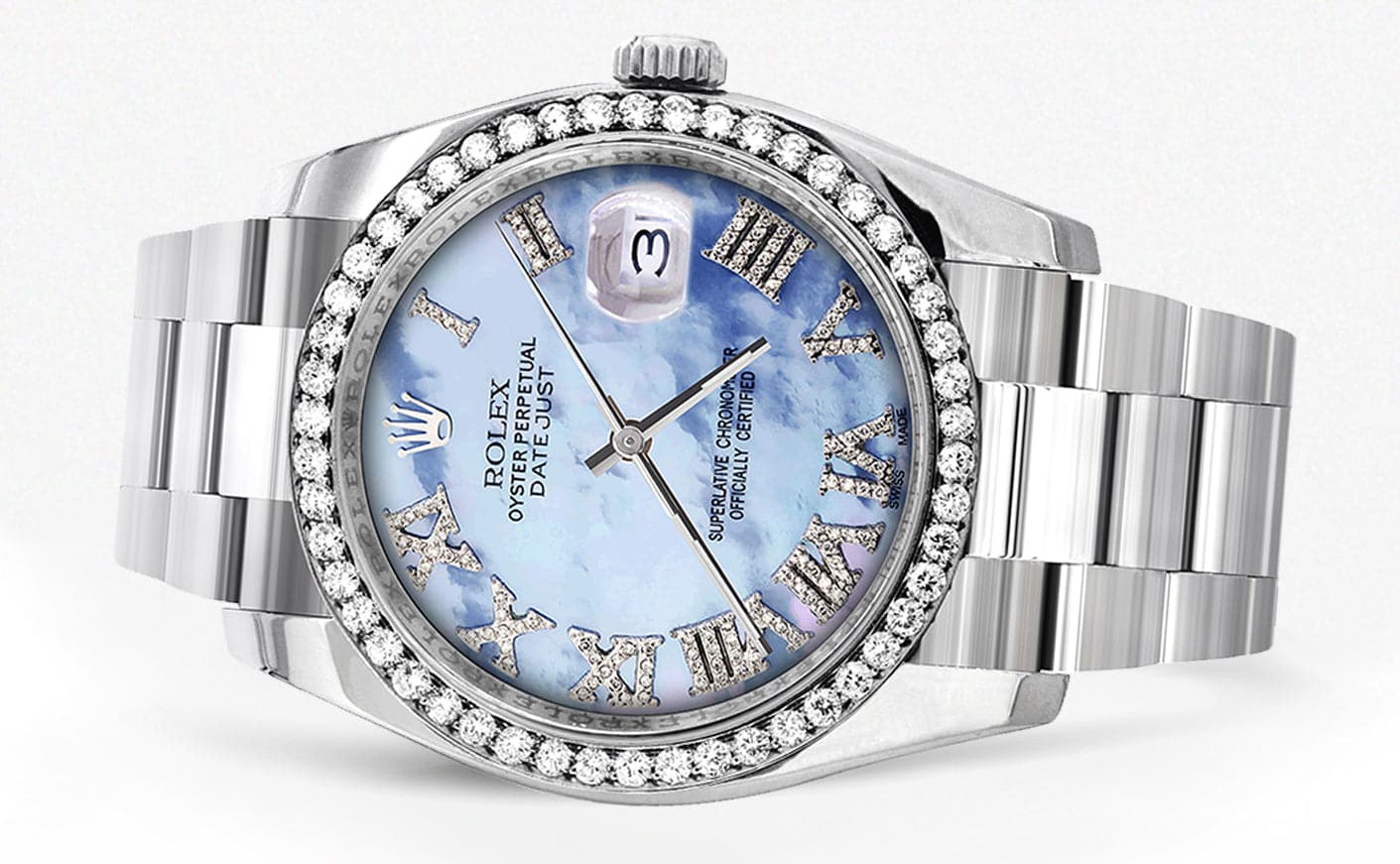 116200 | Rolex Datejust Watch | 36Mm | Blue Mother of Pearl Dial | Oyster Band - Image 2