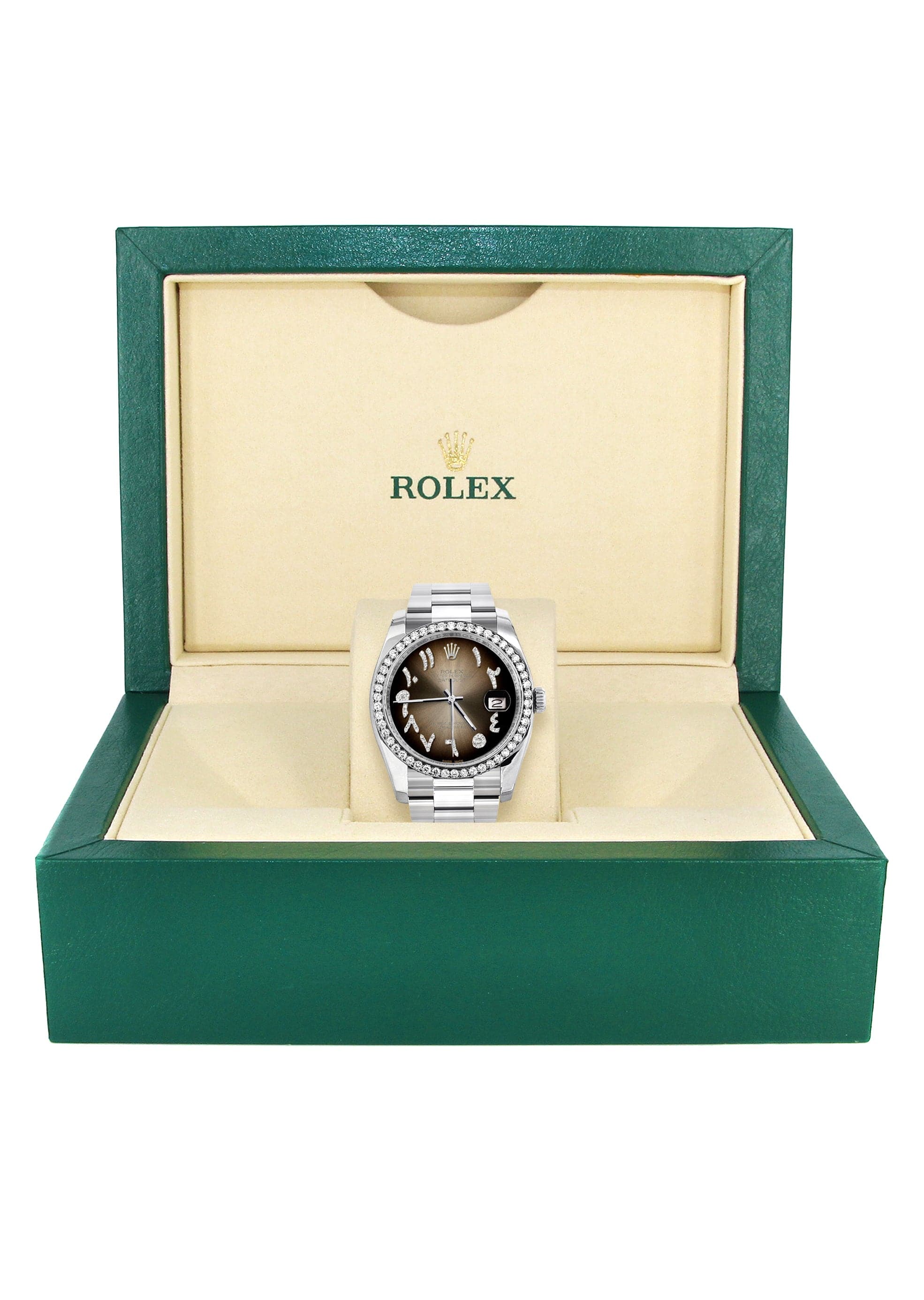 116200 | Rolex Datejust Watch | 36Mm | Brown Arabic Dial | Oyster Band - Image 3