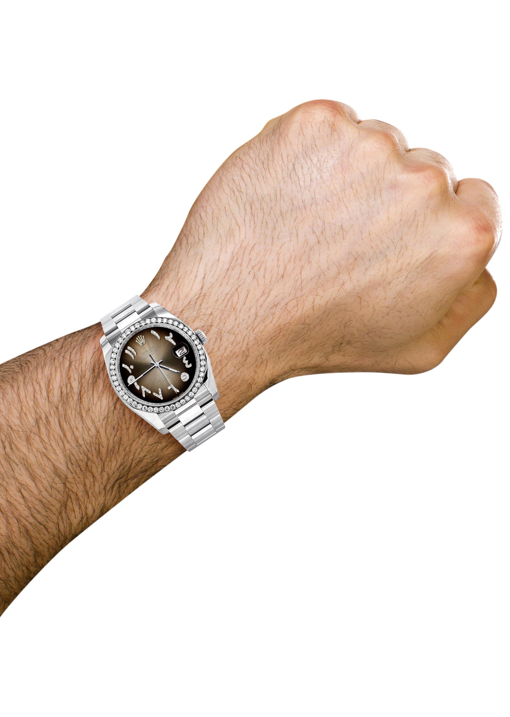 116200 | Rolex Datejust Watch | 36Mm | Brown Arabic Dial | Oyster Band - Image 4