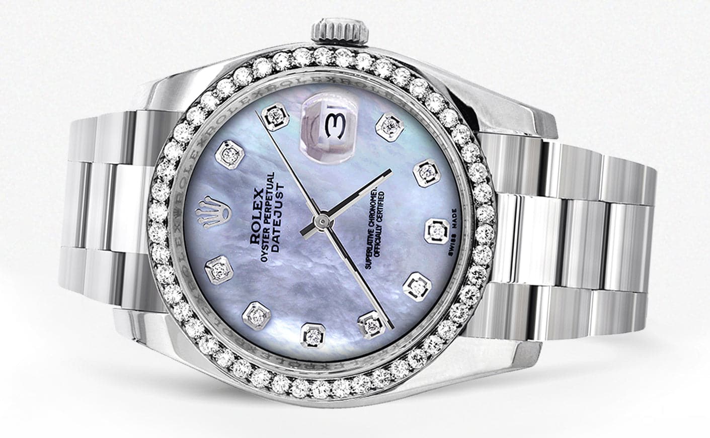 116200 | Rolex Datejust Watch | 36Mm | Dark Mother of Pearl Dial | Oyster Band - Image 2